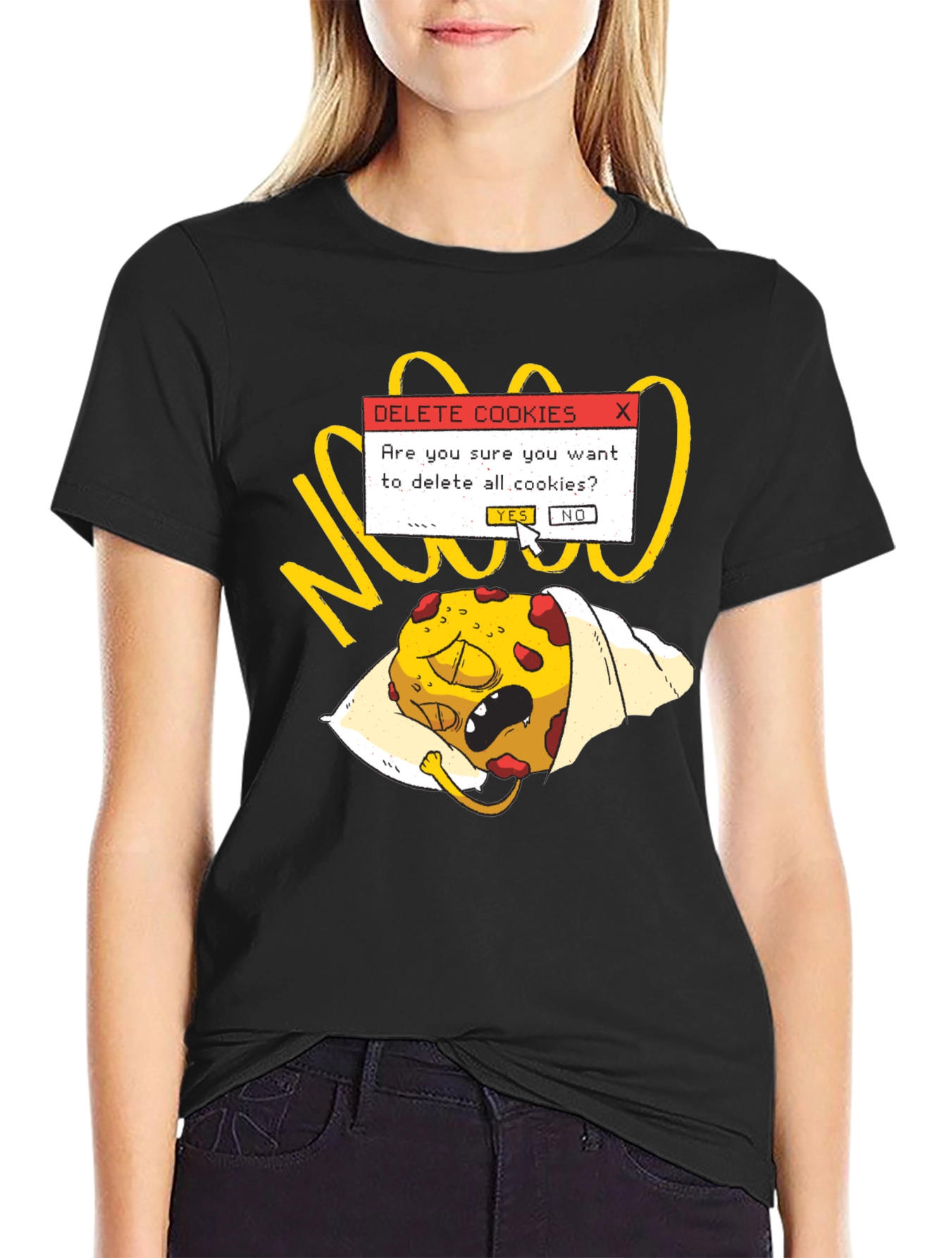 Delete Cookies T-Shirt - Funny Geek Tee