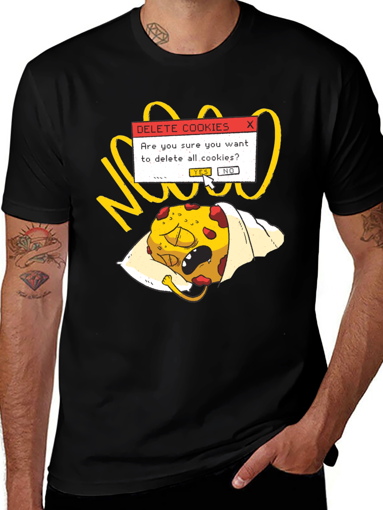 Delete Cookies T-Shirt - Funny Geek Tee