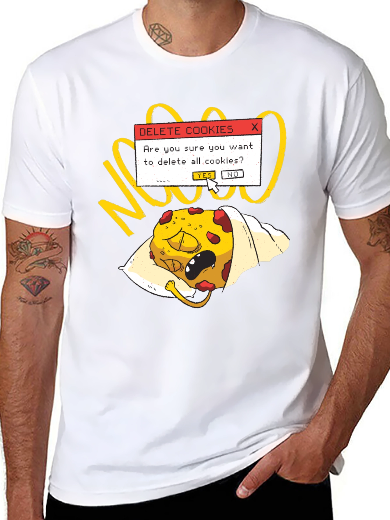 Delete Cookies T-Shirt - Funny Geek Tee