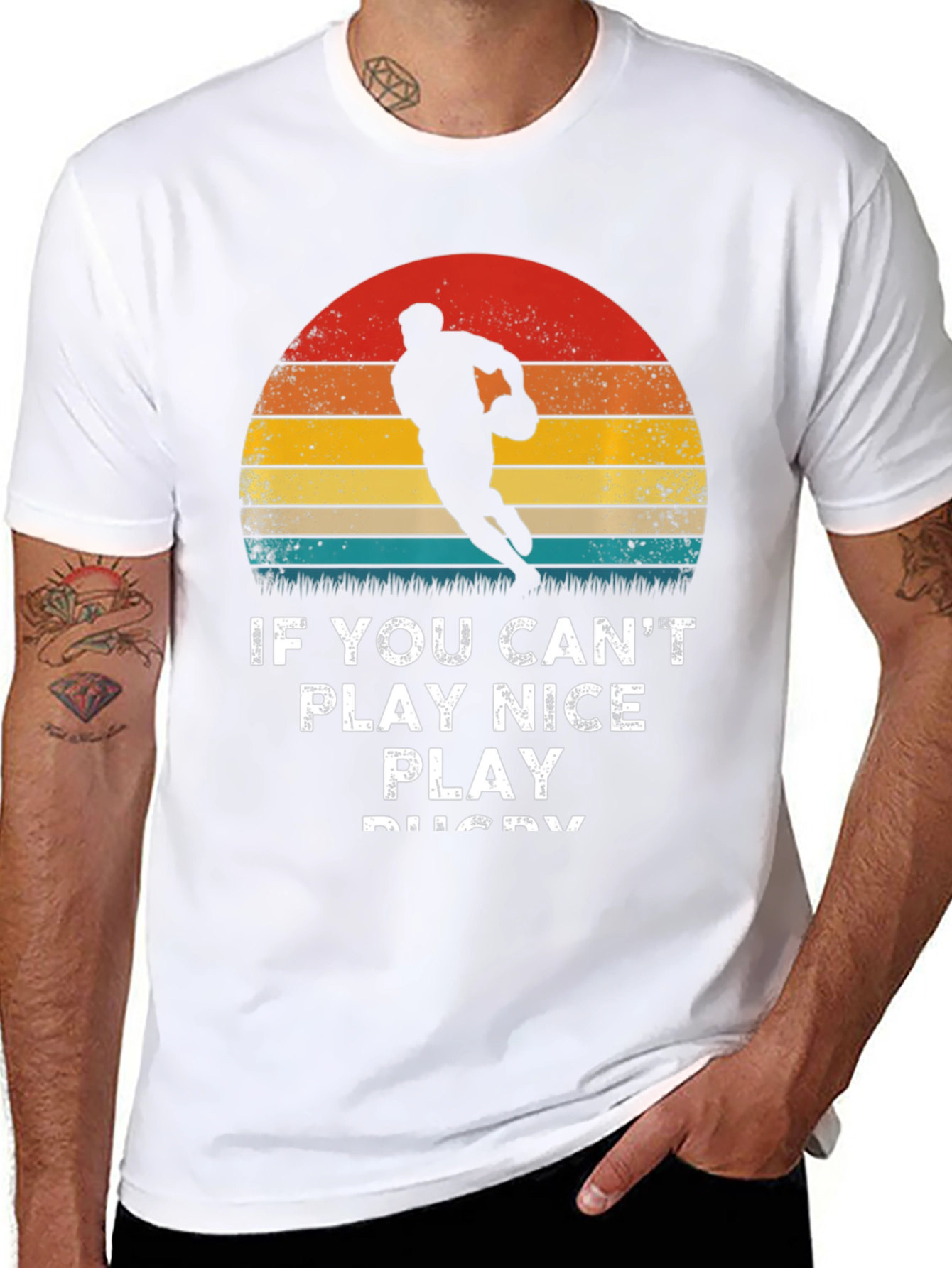 Play Rugby T-Shirt - Retro Style