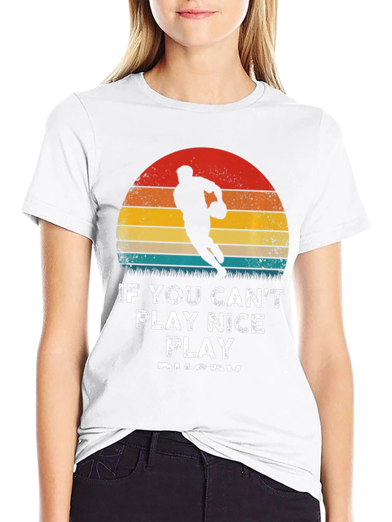 Play Rugby T-Shirt - Retro Style
