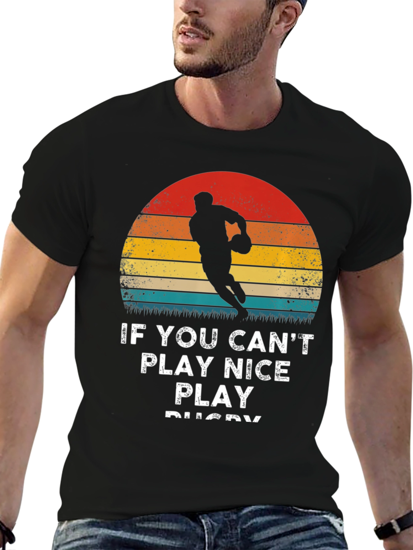 Play Rugby T-Shirt - Retro Style