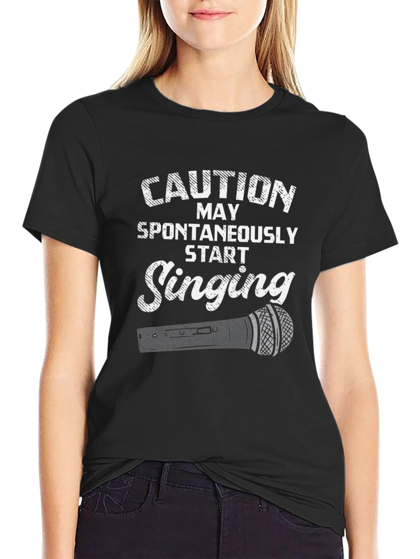Caution May Spontaneously Start Singing T-Shirt