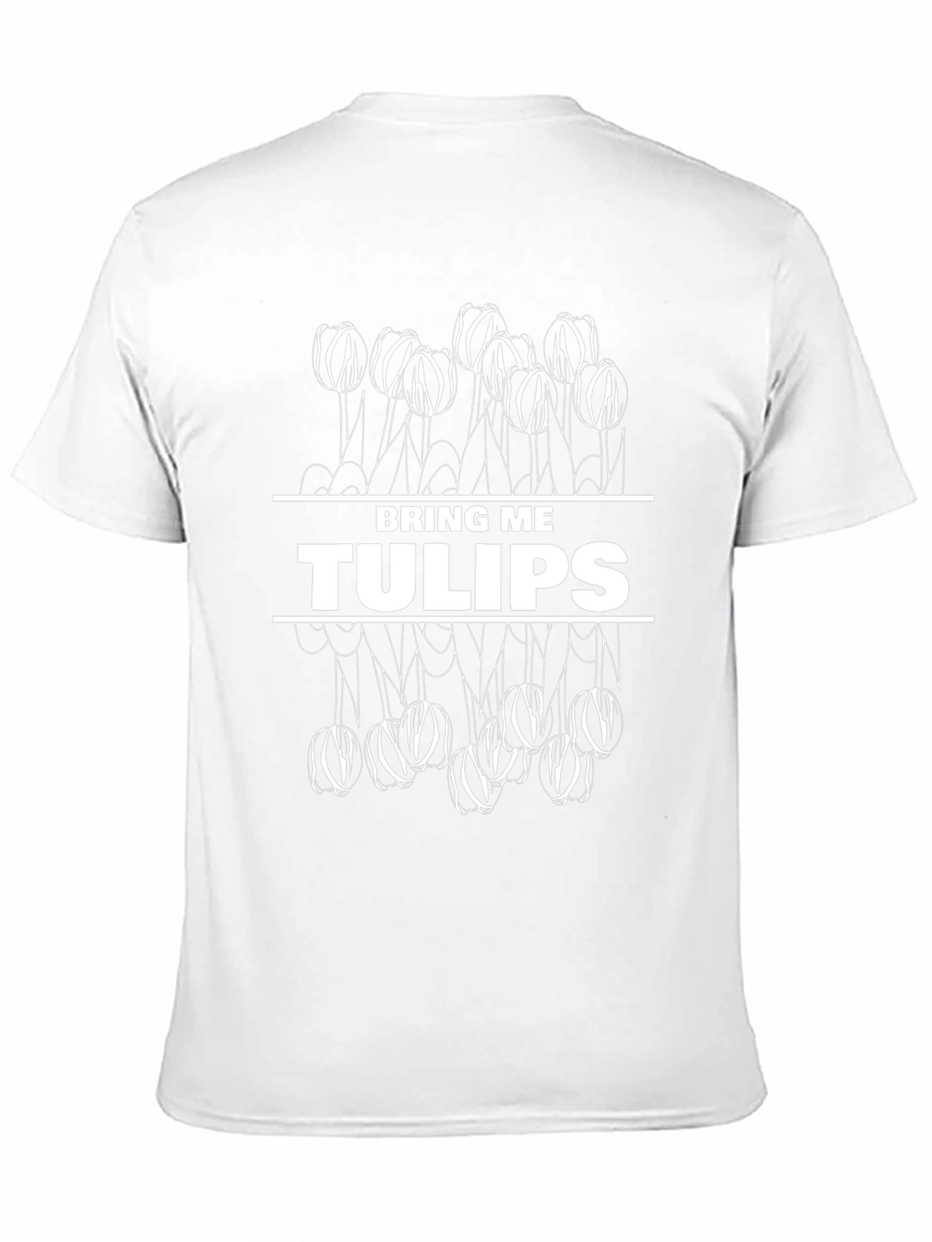 Bring Me Tulips Black Graphic T-Shirt
