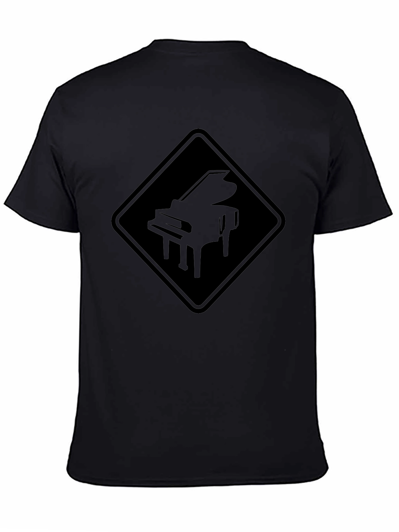Grand Piano Sign T-Shirt - Black