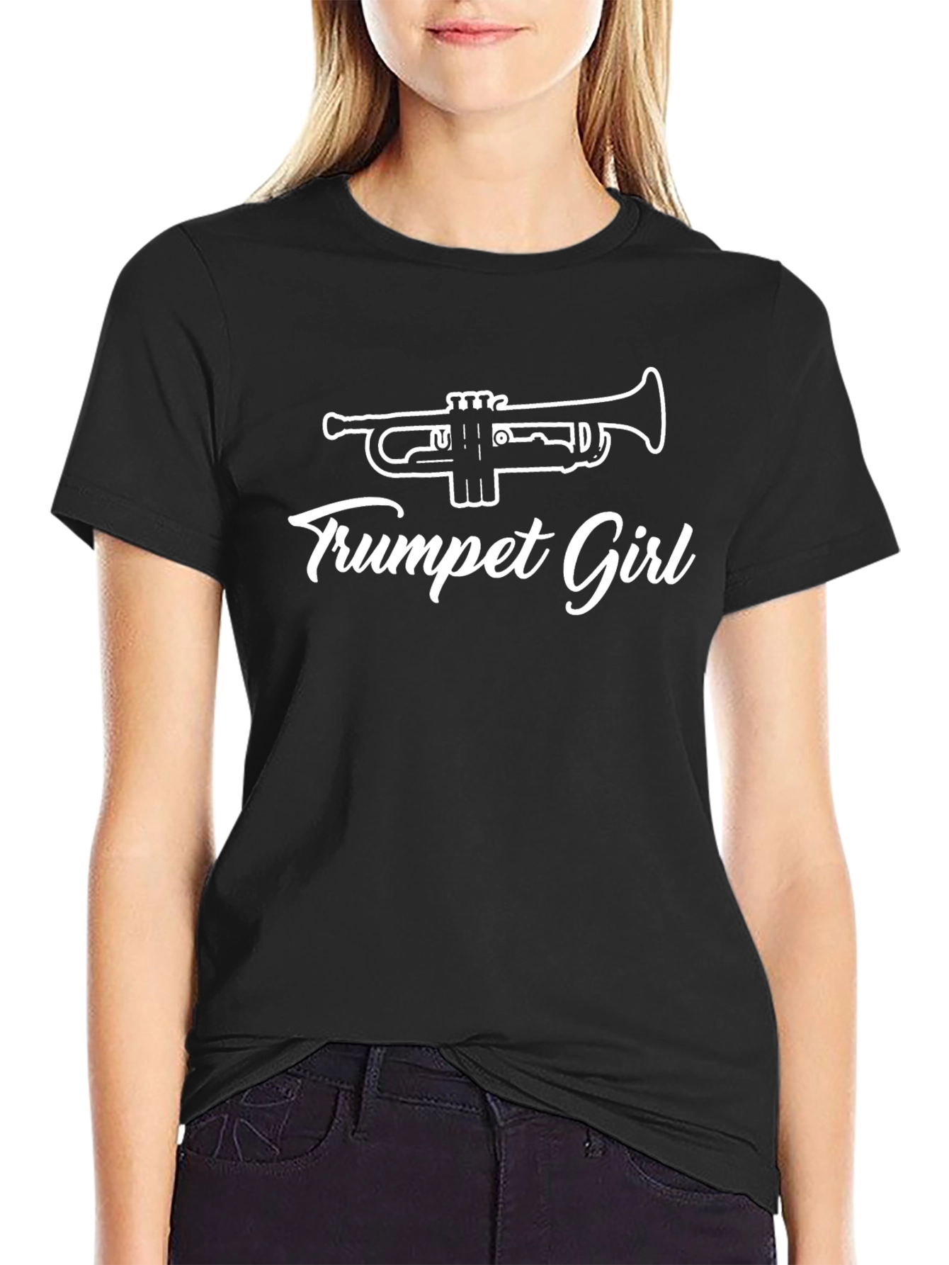 Trumpet Girl T-Shirt - Musician Apparel
