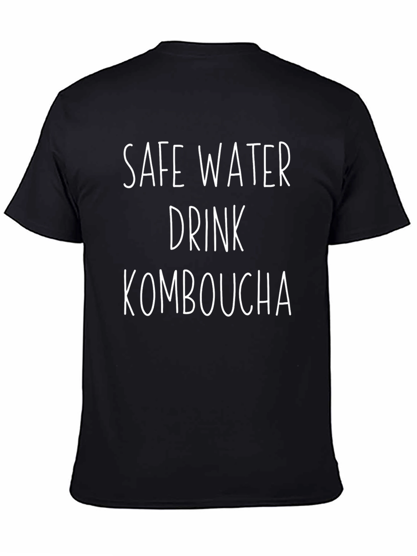 Safe Water Drink Kombucha Black T-Shirt