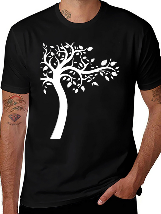 Black Tree Graphic Tee - Stylish Menswear