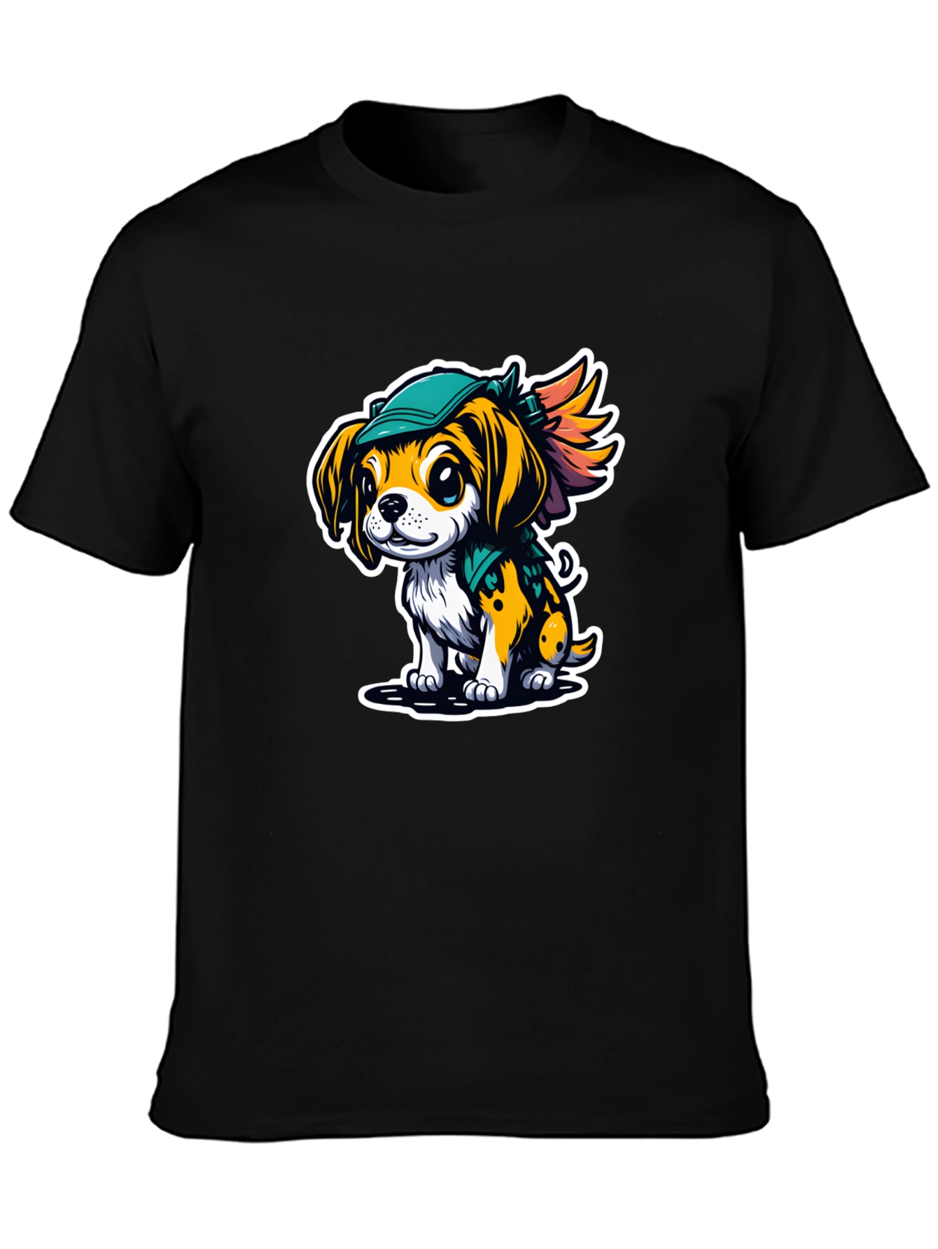 Cartoon Puppy Graphic Tee