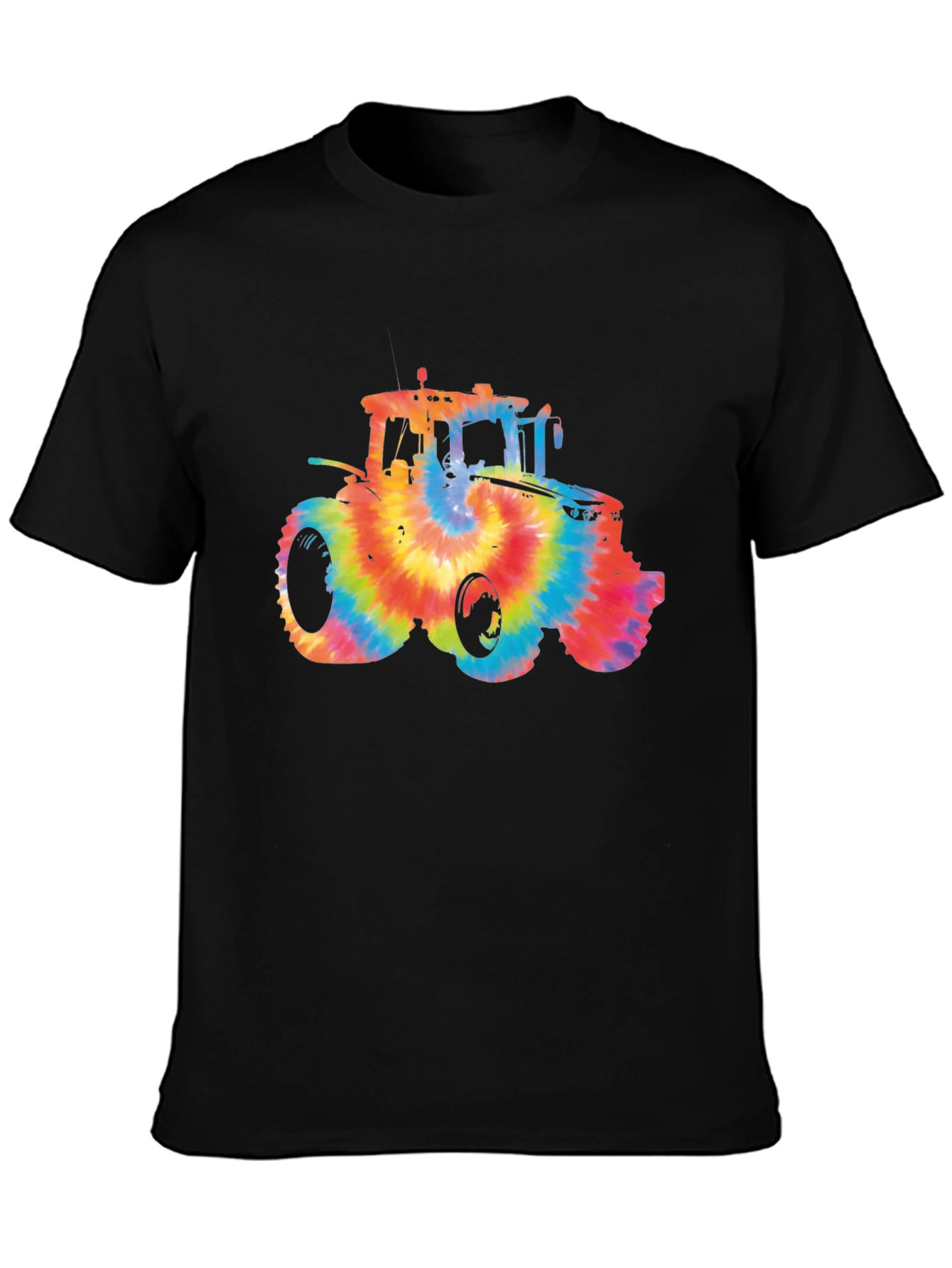 Tie Dye Tractor Graphic T-Shirt