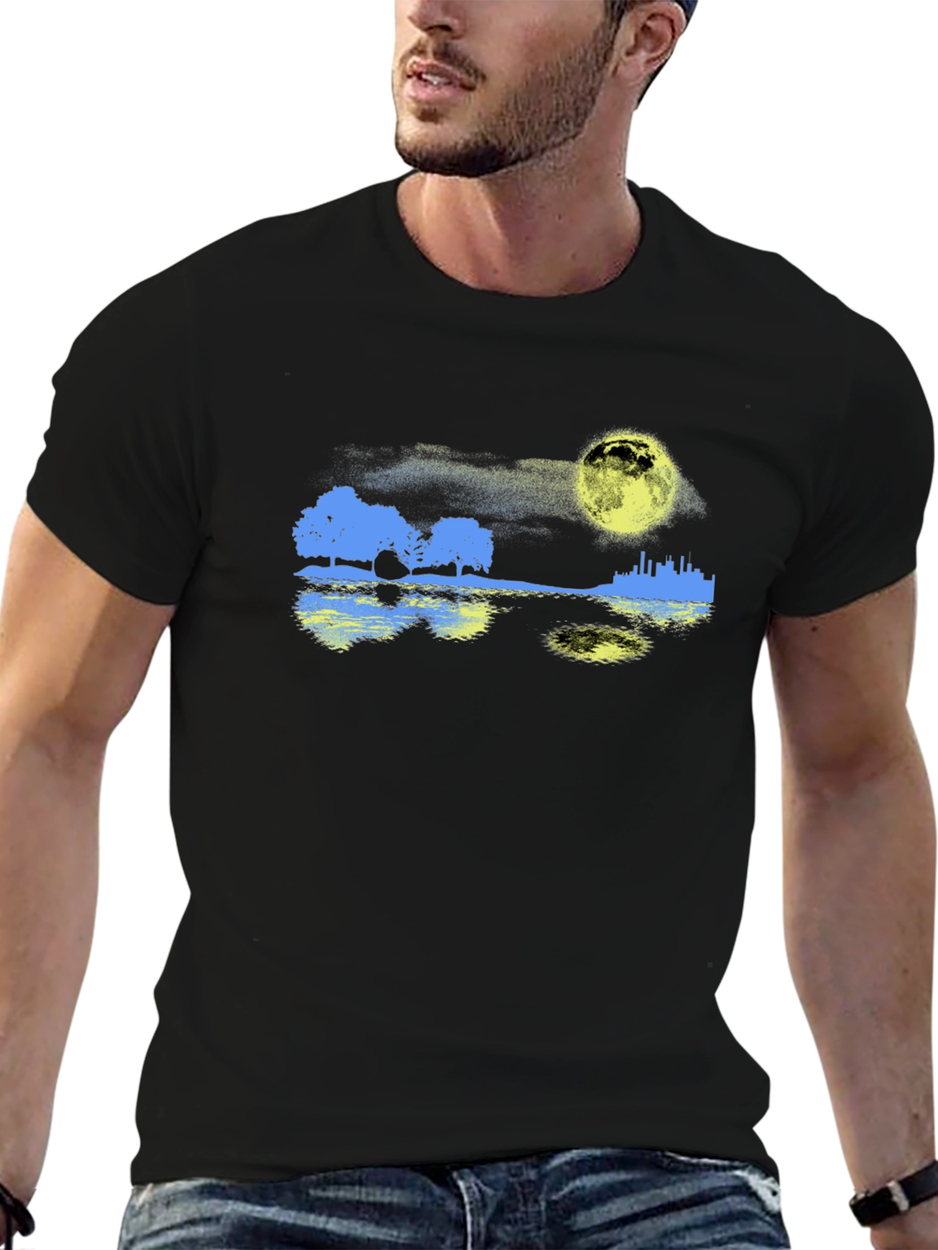 Moonlit Cityscape T-Shirt