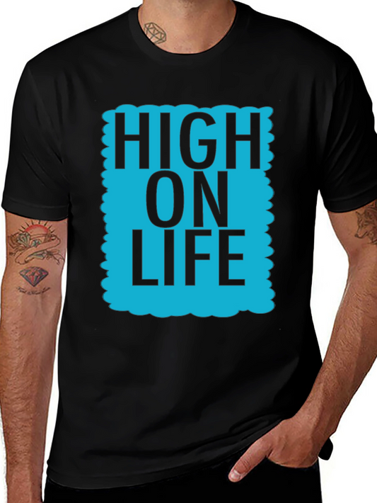 High On Life Graphic T-Shirt - Casual Cotton Tee