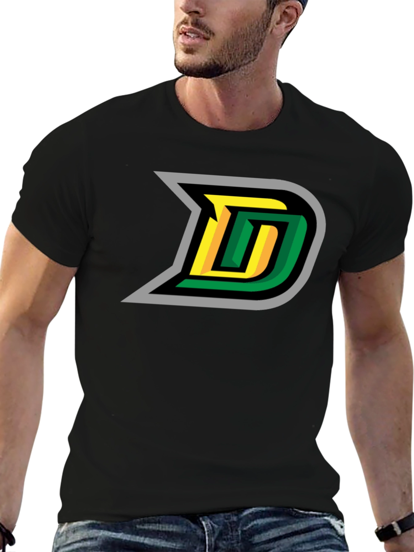 Retro D Logo Black T-Shirt