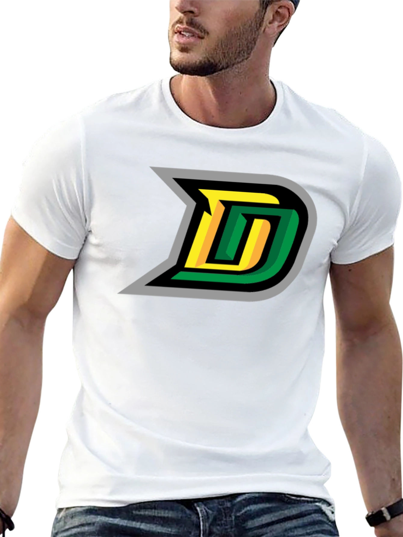 Retro D Logo Black T-Shirt