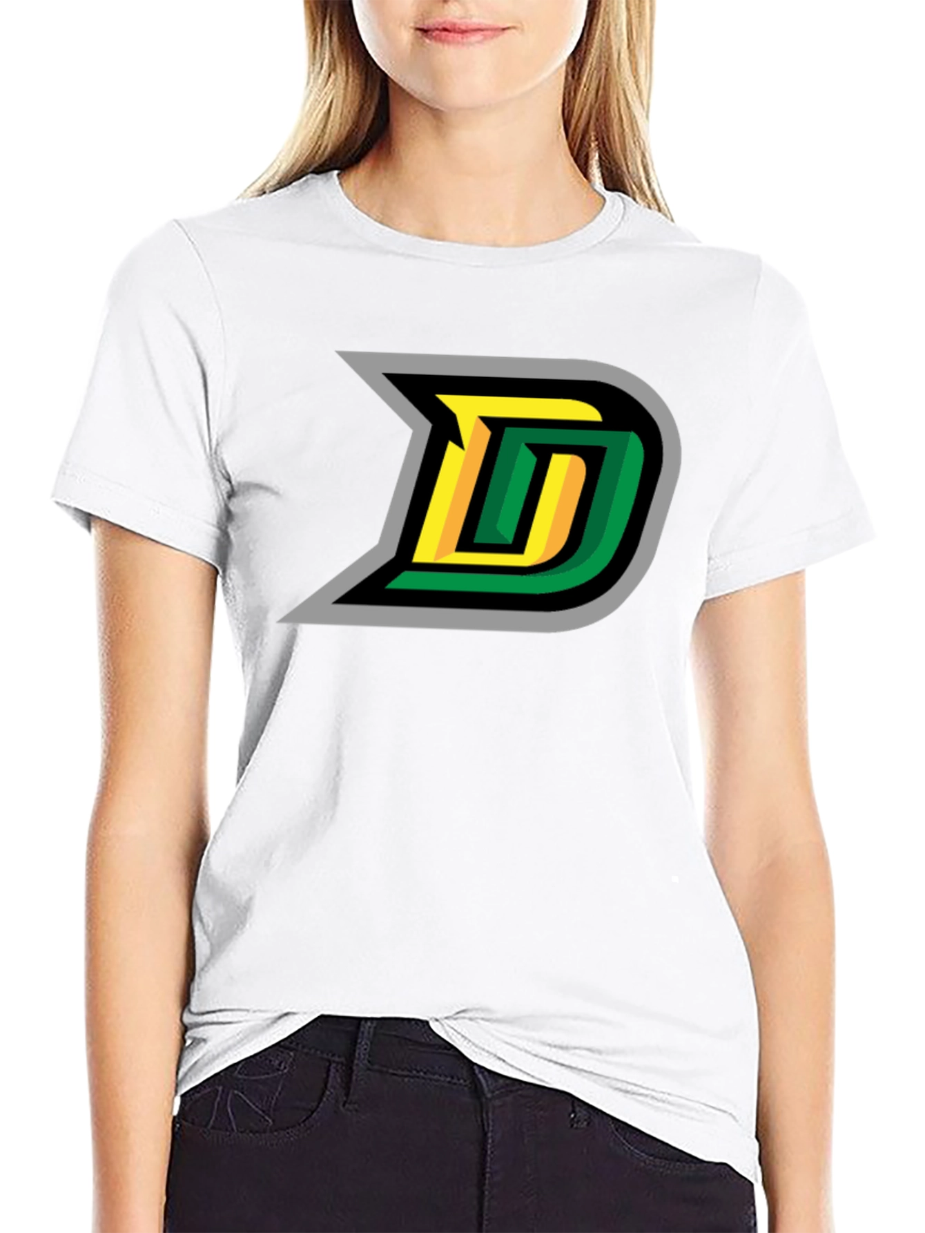 Retro D Logo Black T-Shirt