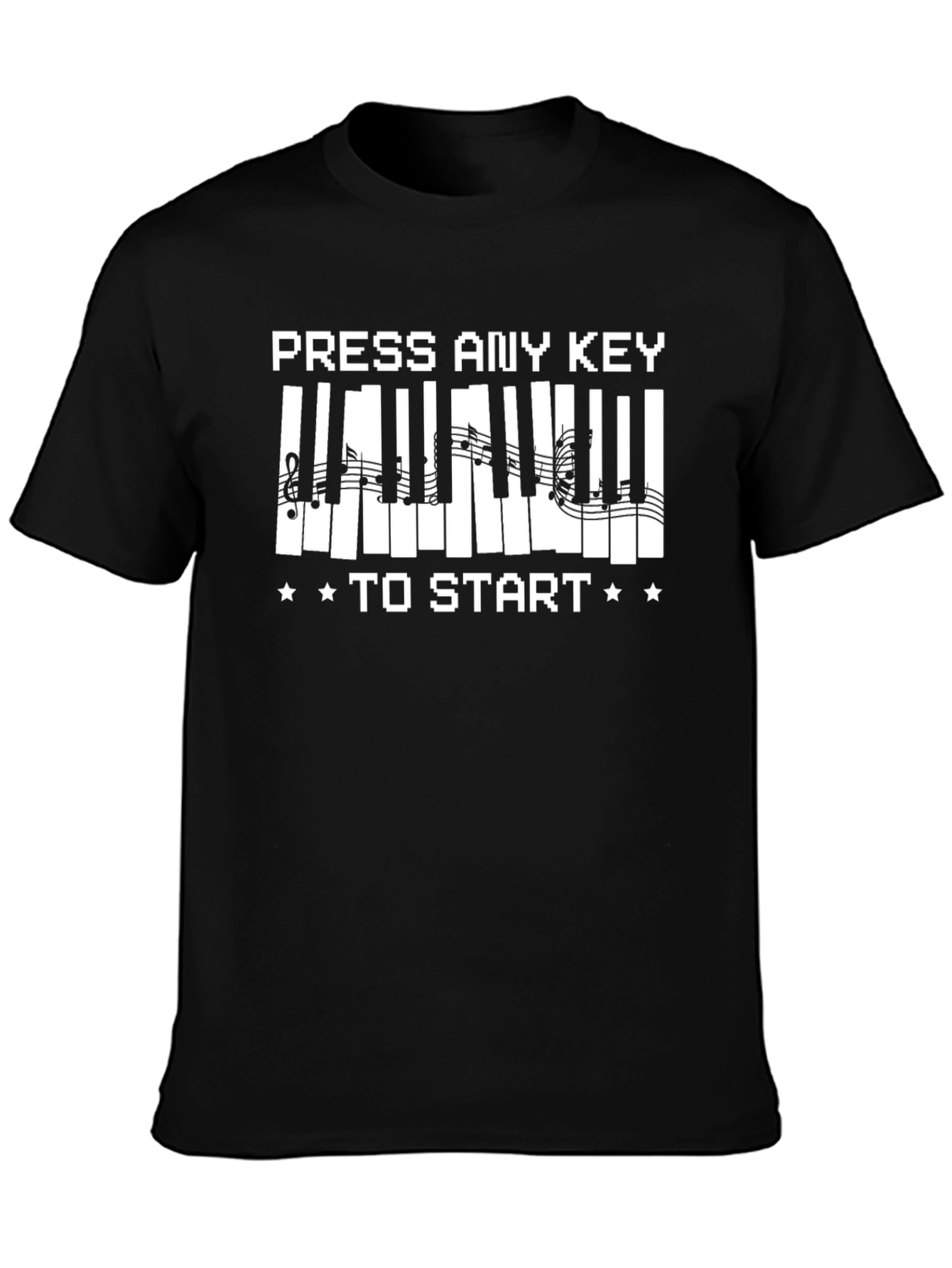 Press Any Key to Start Piano T-Shirt