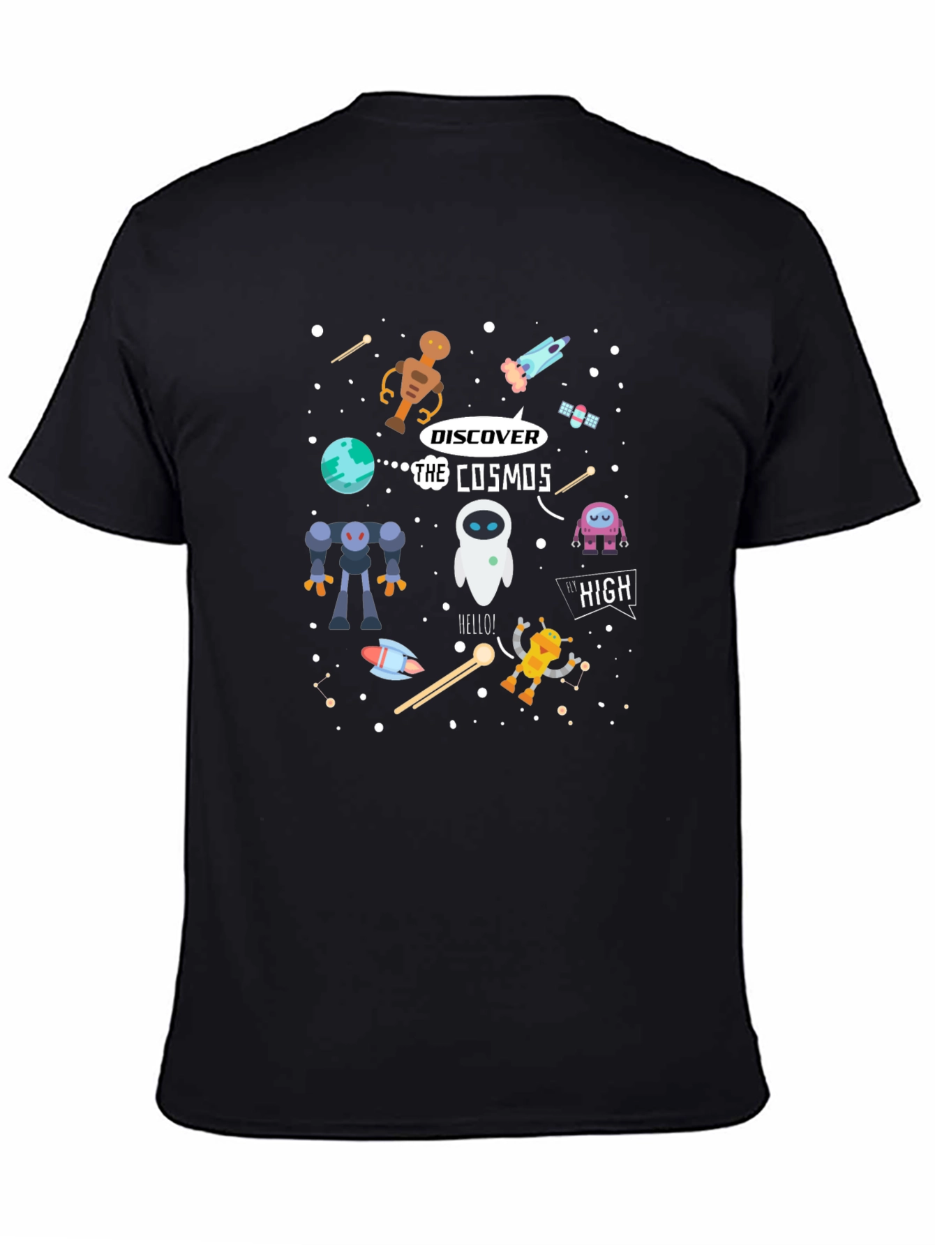 Cosmos Graphic T-Shirt - Sci-Fi Universe Design