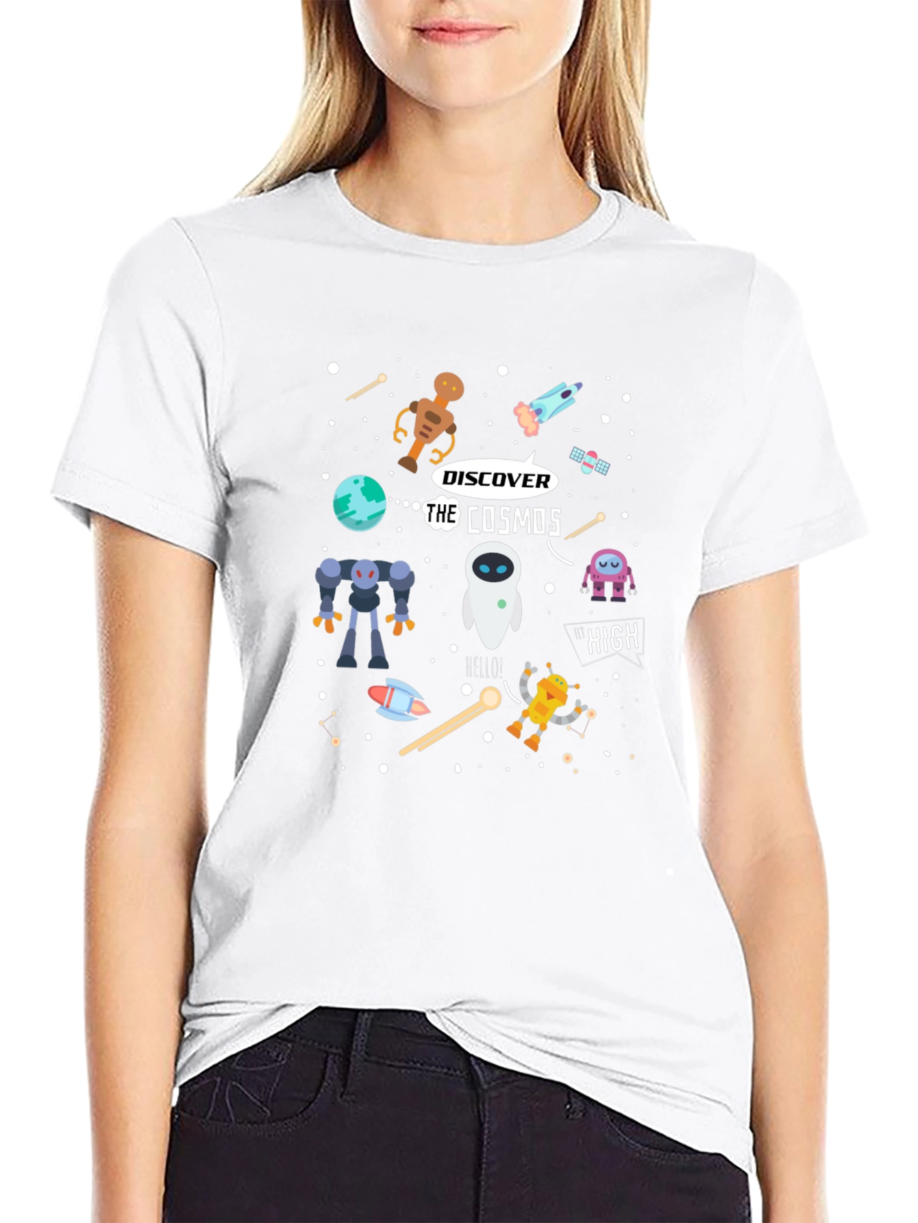 Cosmos Graphic T-Shirt - Sci-Fi Universe Design