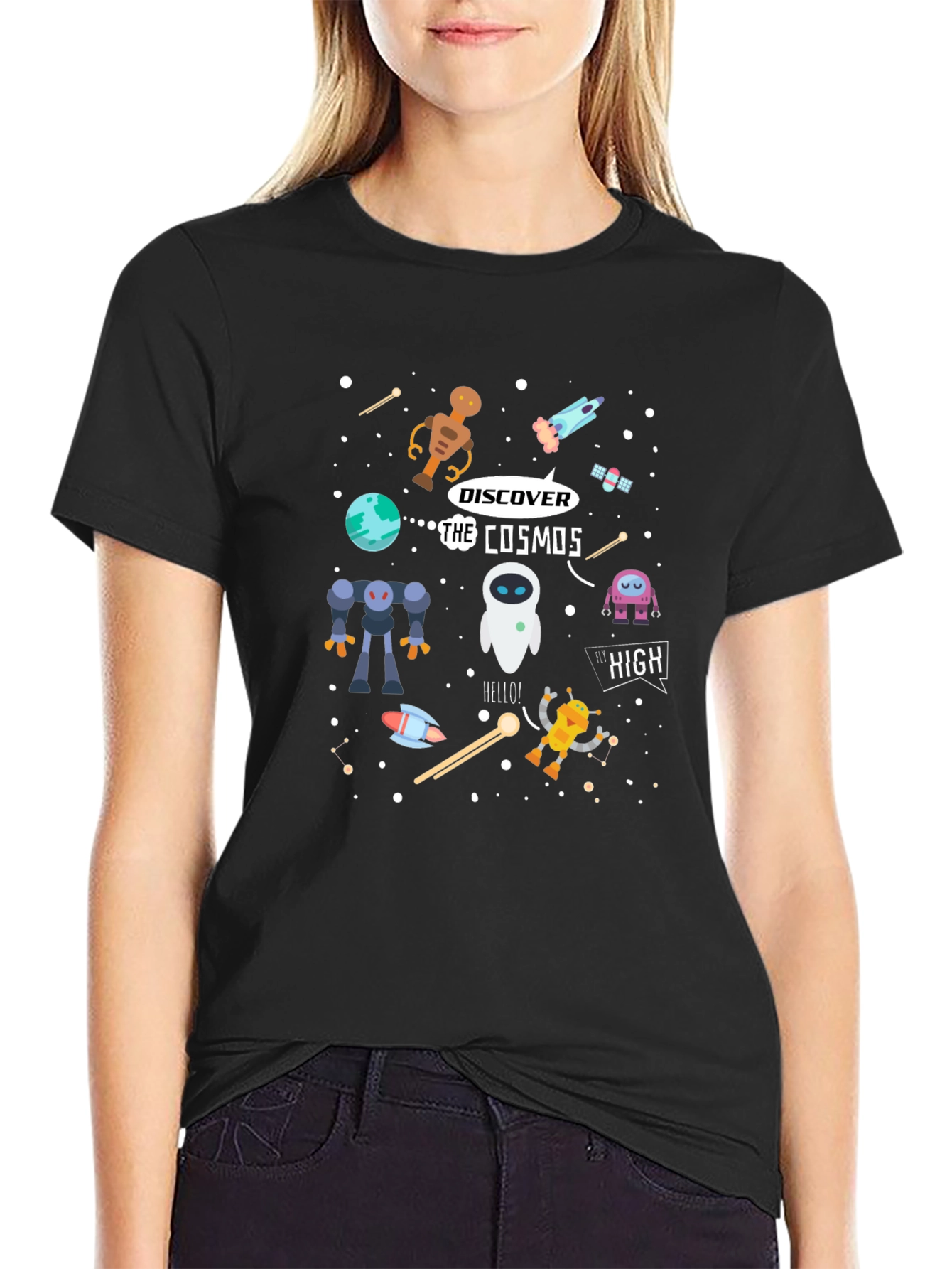 Cosmos Graphic T-Shirt - Sci-Fi Universe Design