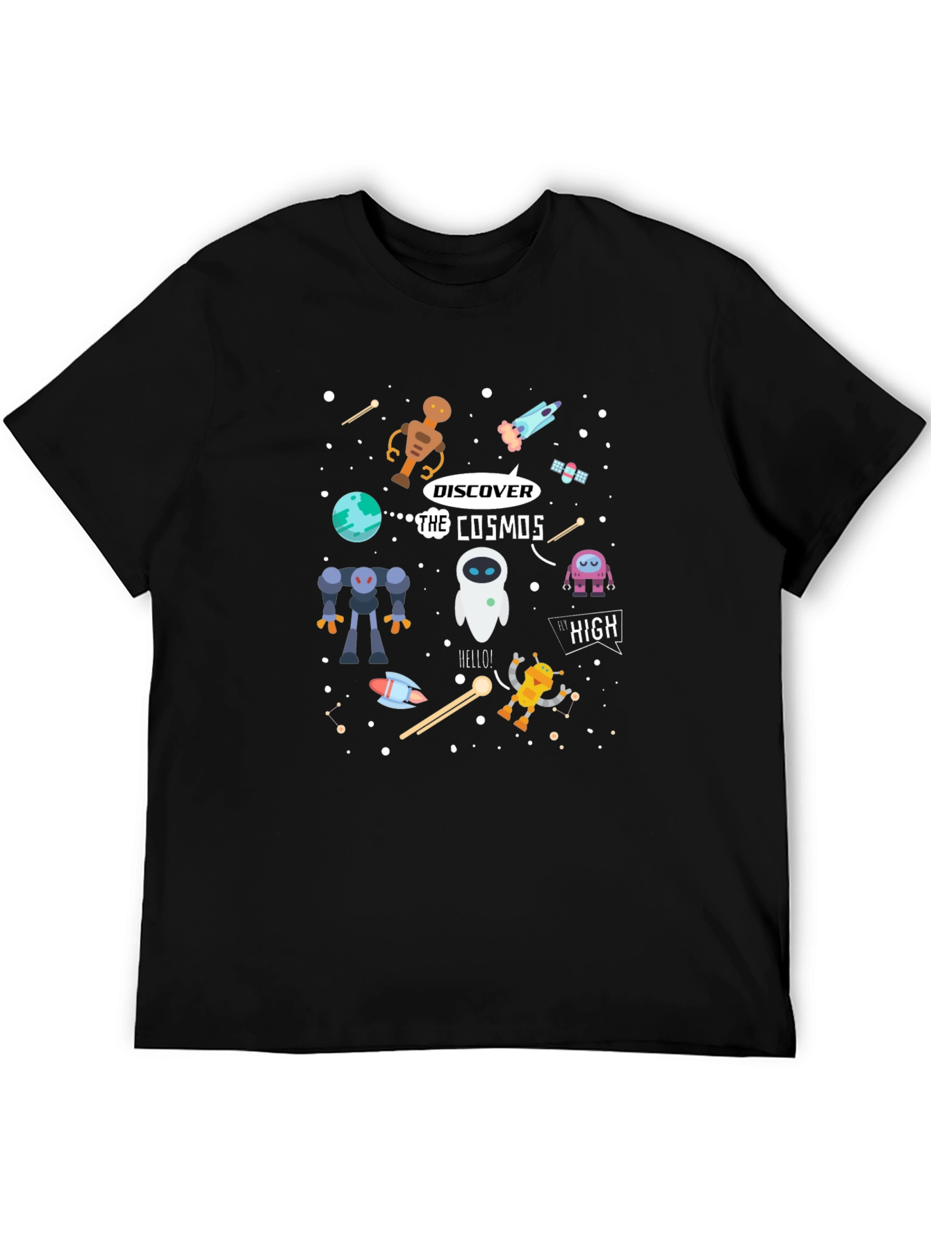 Cosmos Graphic T-Shirt - Sci-Fi Universe Design