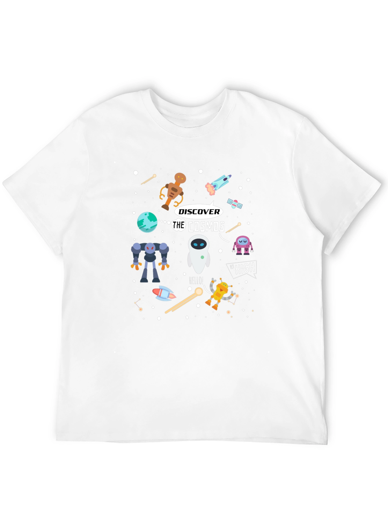 Cosmos Graphic T-Shirt - Sci-Fi Universe Design