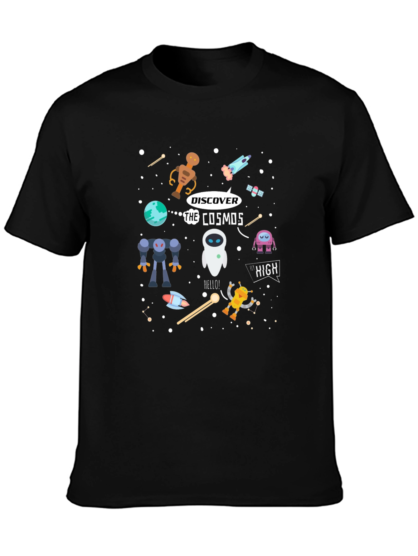 Cosmos Graphic T-Shirt - Sci-Fi Universe Design