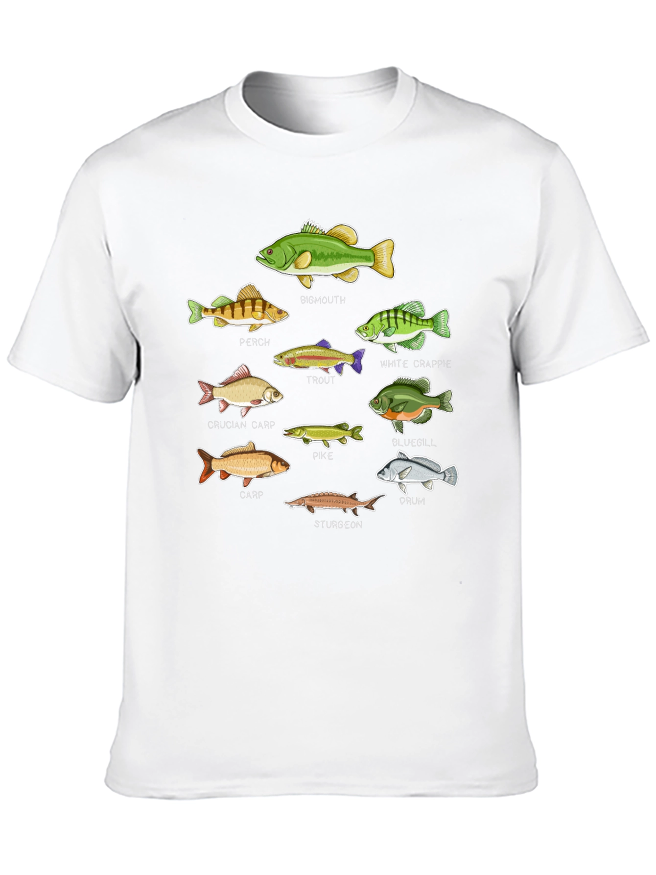 Fish Species Graphic T-Shirt