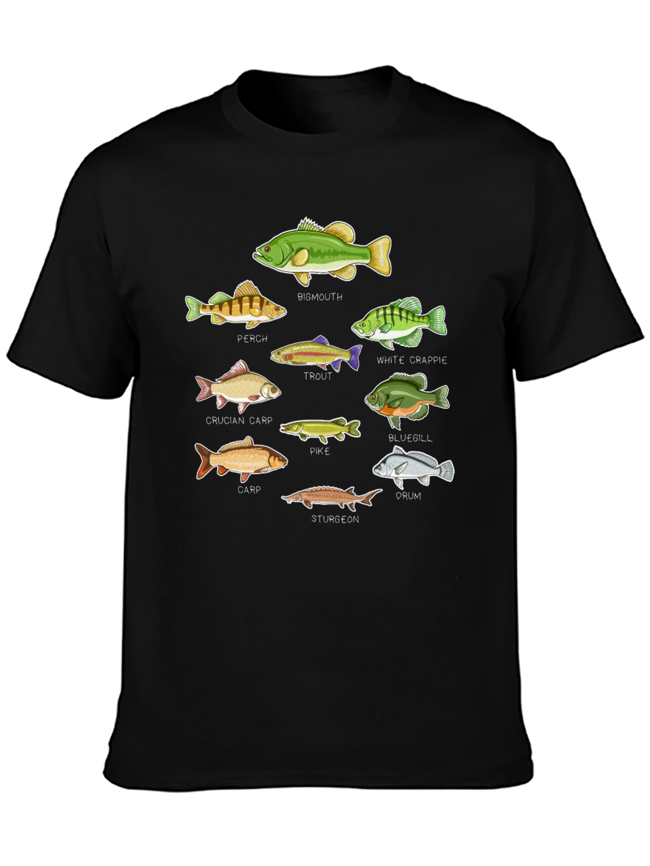 Fish Species Graphic T-Shirt