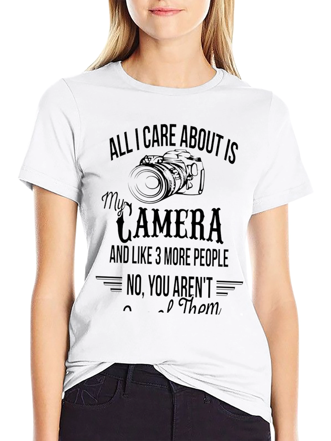 Photographer T-Shirt: Camera & 3 People
