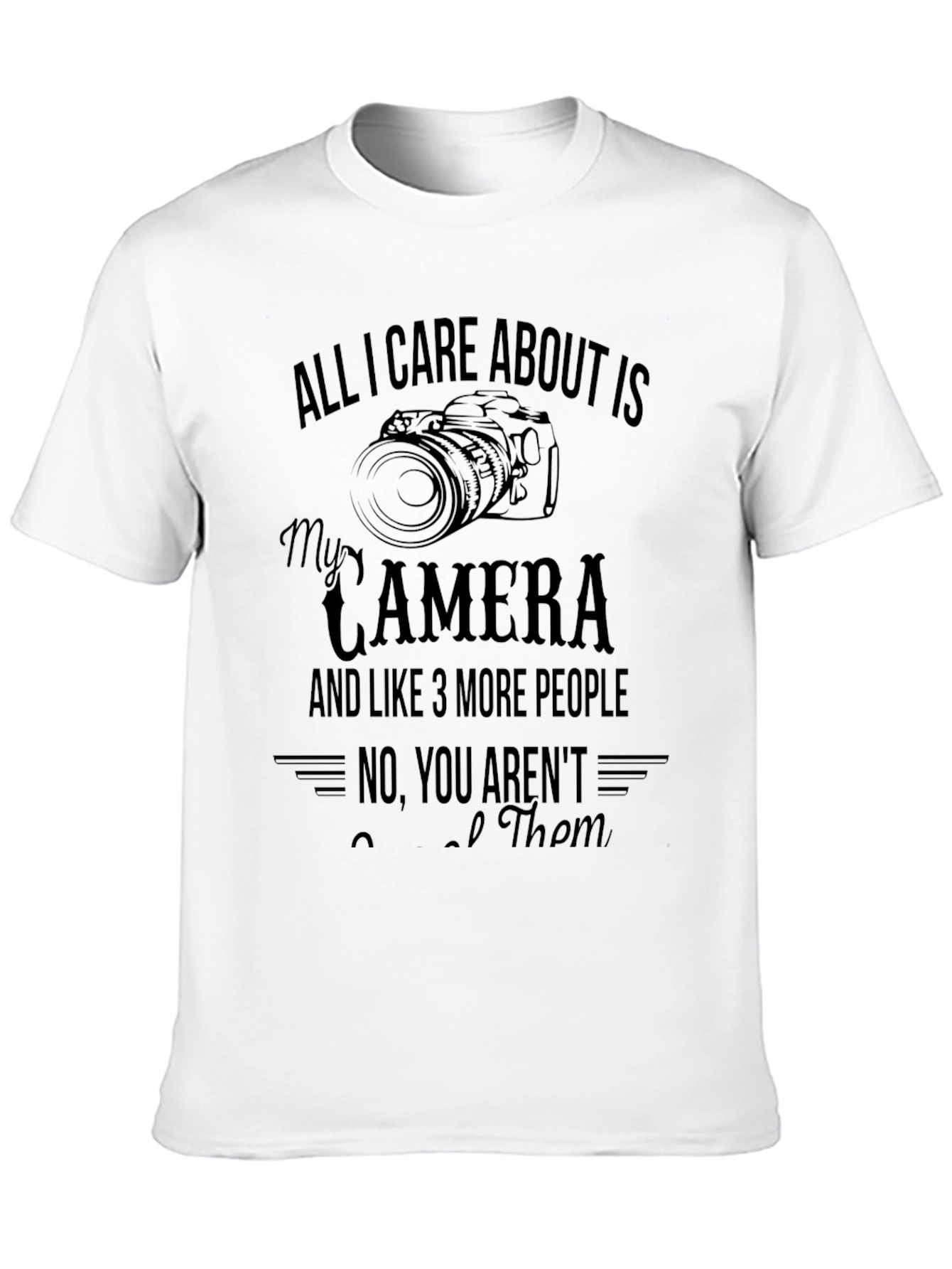 Photographer T-Shirt: Camera & 3 People