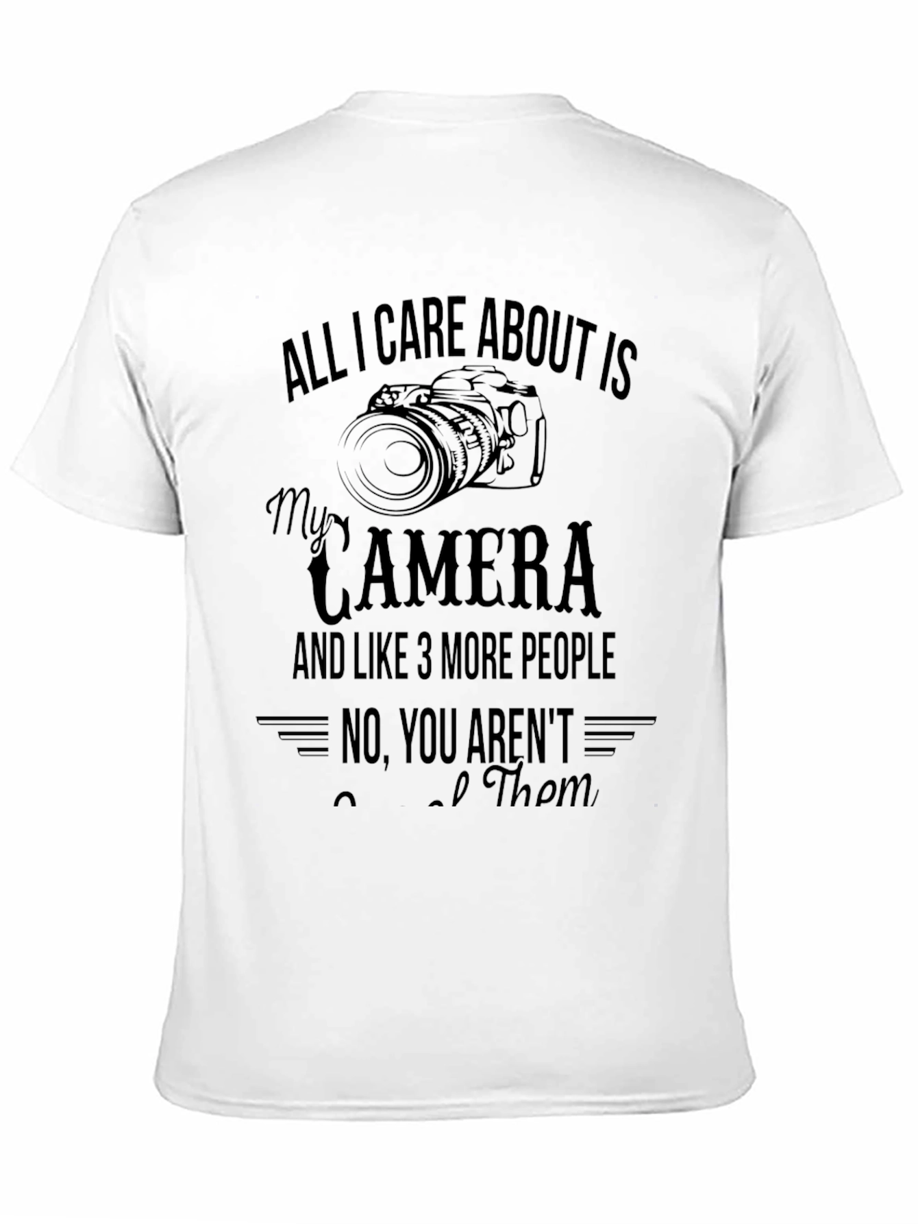 Photographer T-Shirt: Camera & 3 People