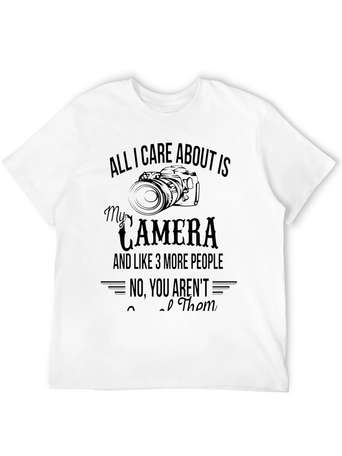 Photographer T-Shirt: Camera & 3 People