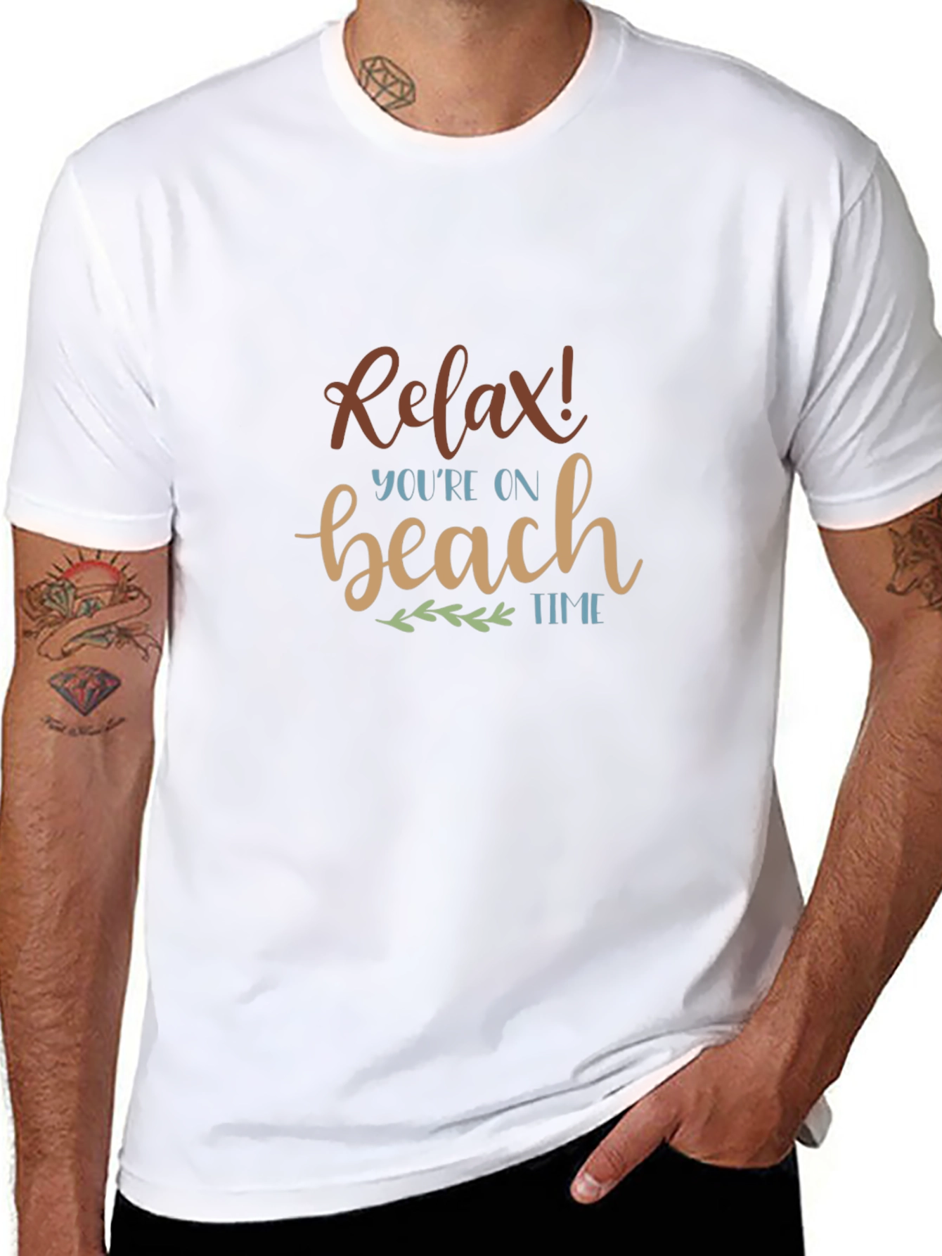 Relax Youre on Beach Time Graphic T-Shirt