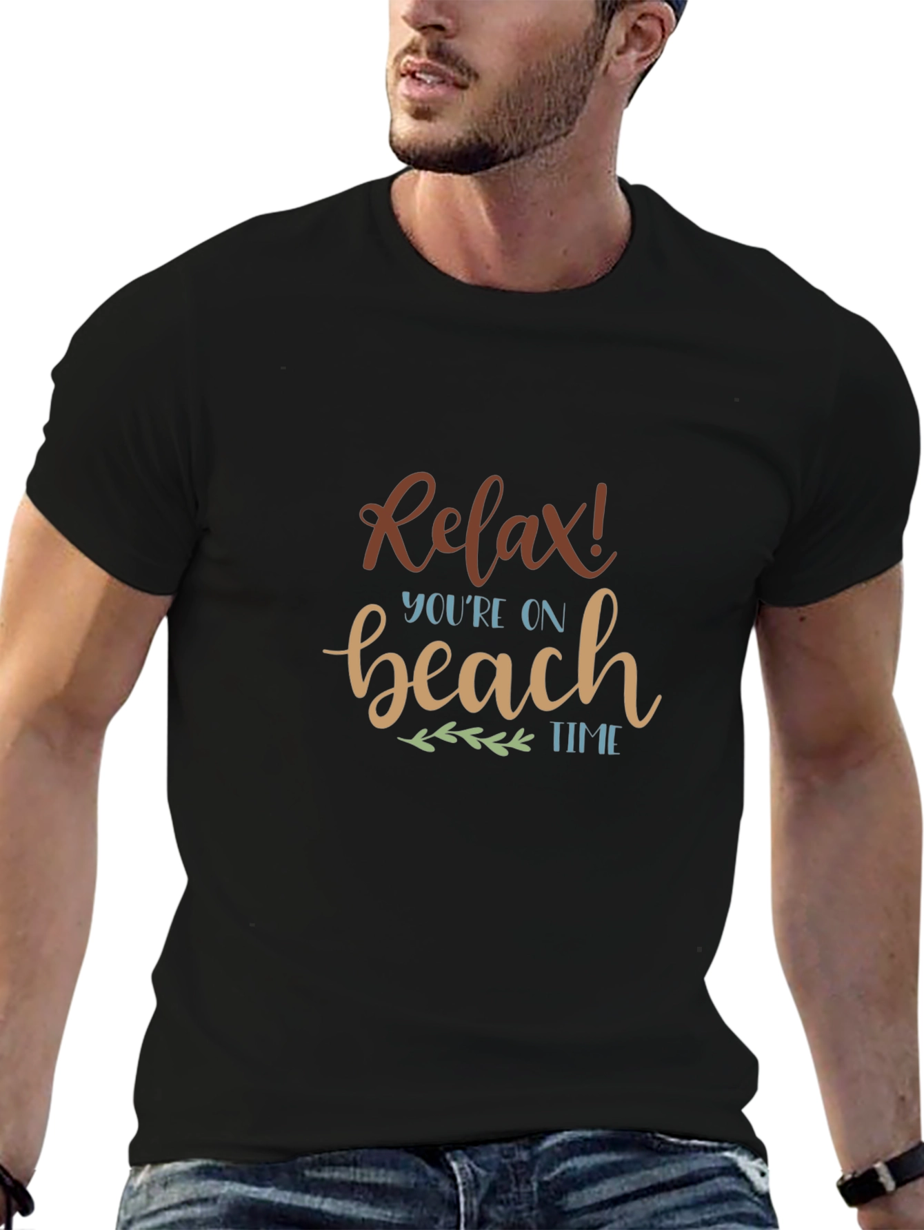 Relax Youre on Beach Time Graphic T-Shirt