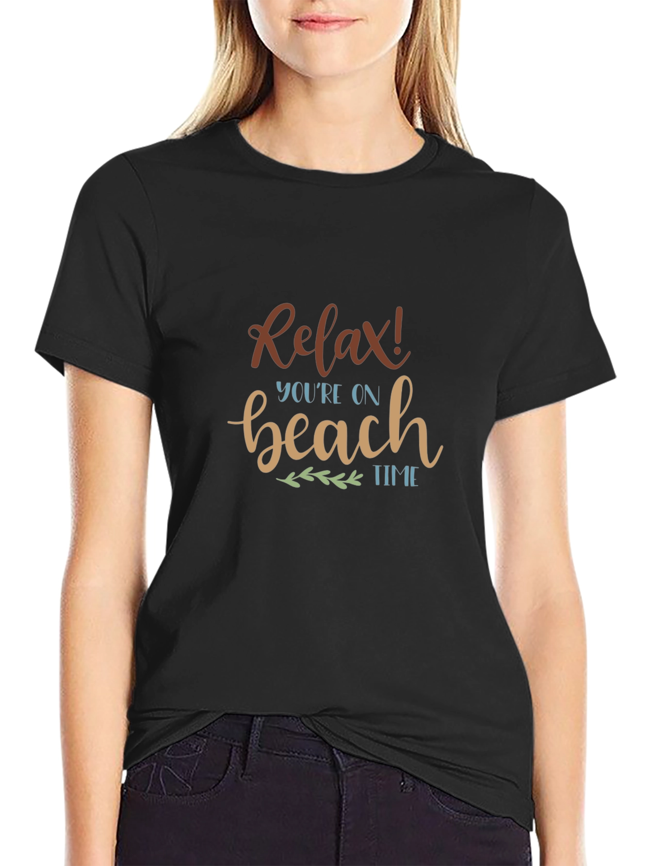 Relax Youre on Beach Time Graphic T-Shirt