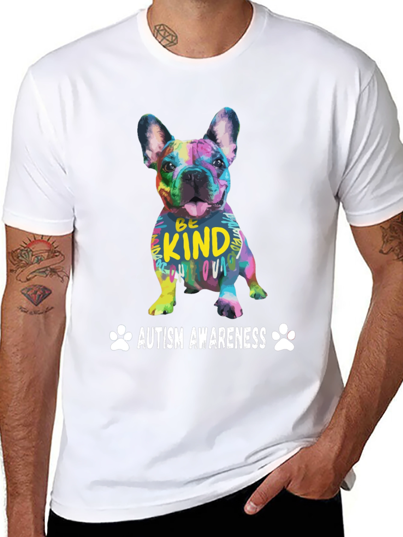 Autism Awareness Dog T-Shirt - Be Kind