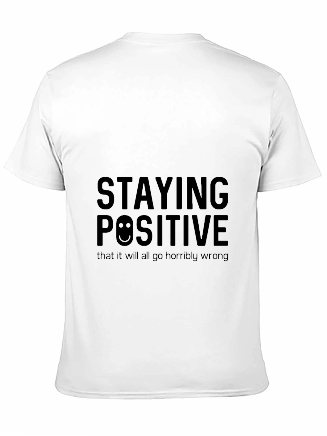 Staying Positive Graphic Black T-Shirt