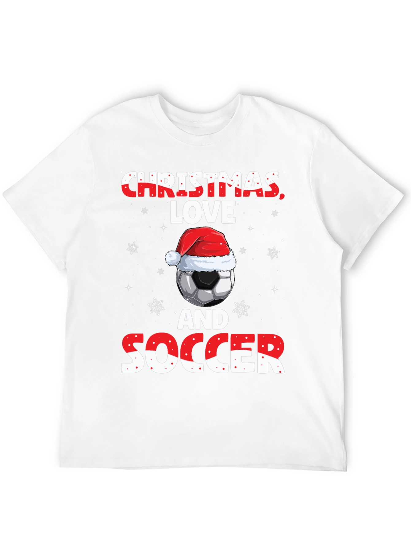 Christmas Love Soccer T-Shirt
