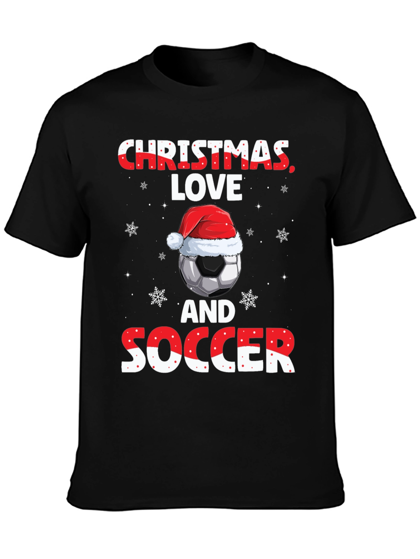 Christmas Love Soccer T-Shirt