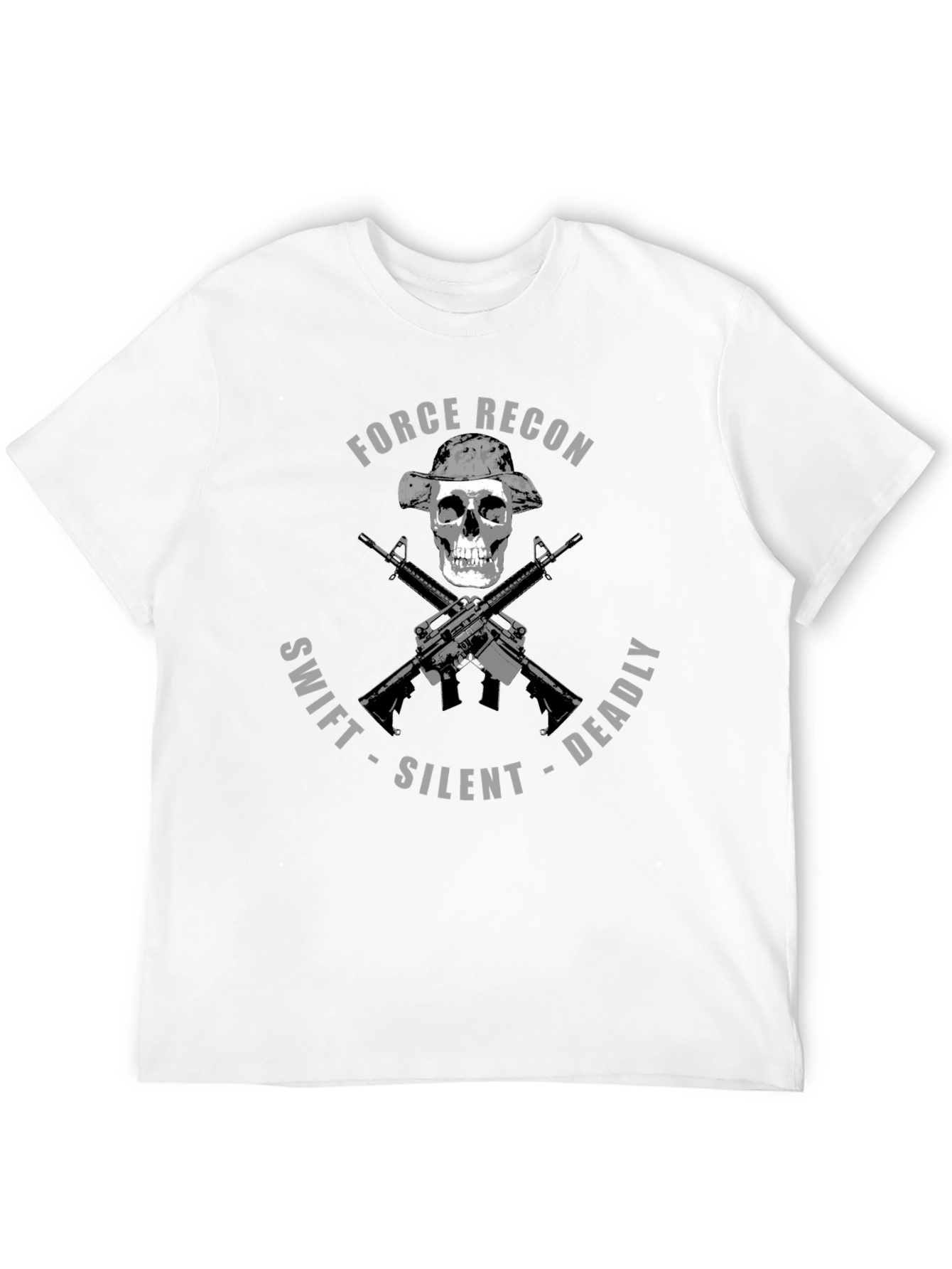 Force Recon Skull T-Shirt: Swift Silent Deadly Tee