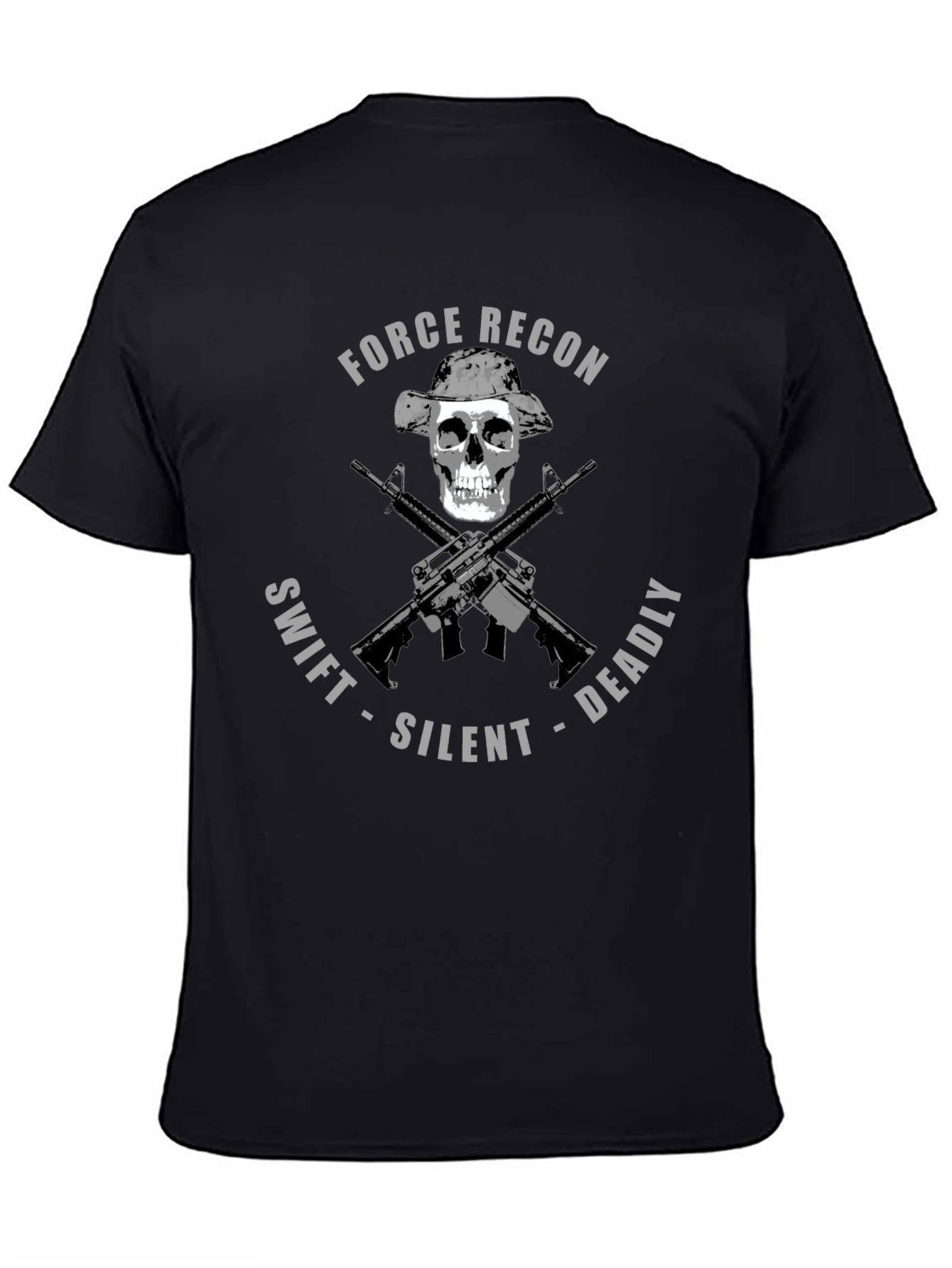Force Recon Skull T-Shirt: Swift Silent Deadly Tee