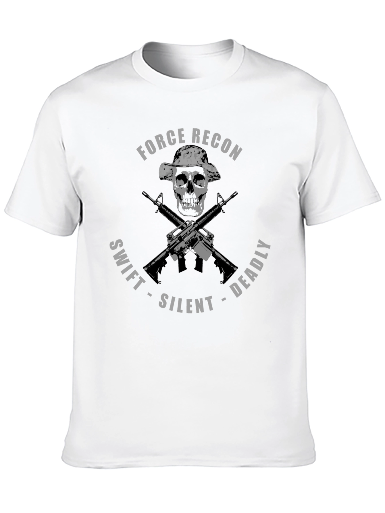 Force Recon Skull T-Shirt: Swift Silent Deadly Tee