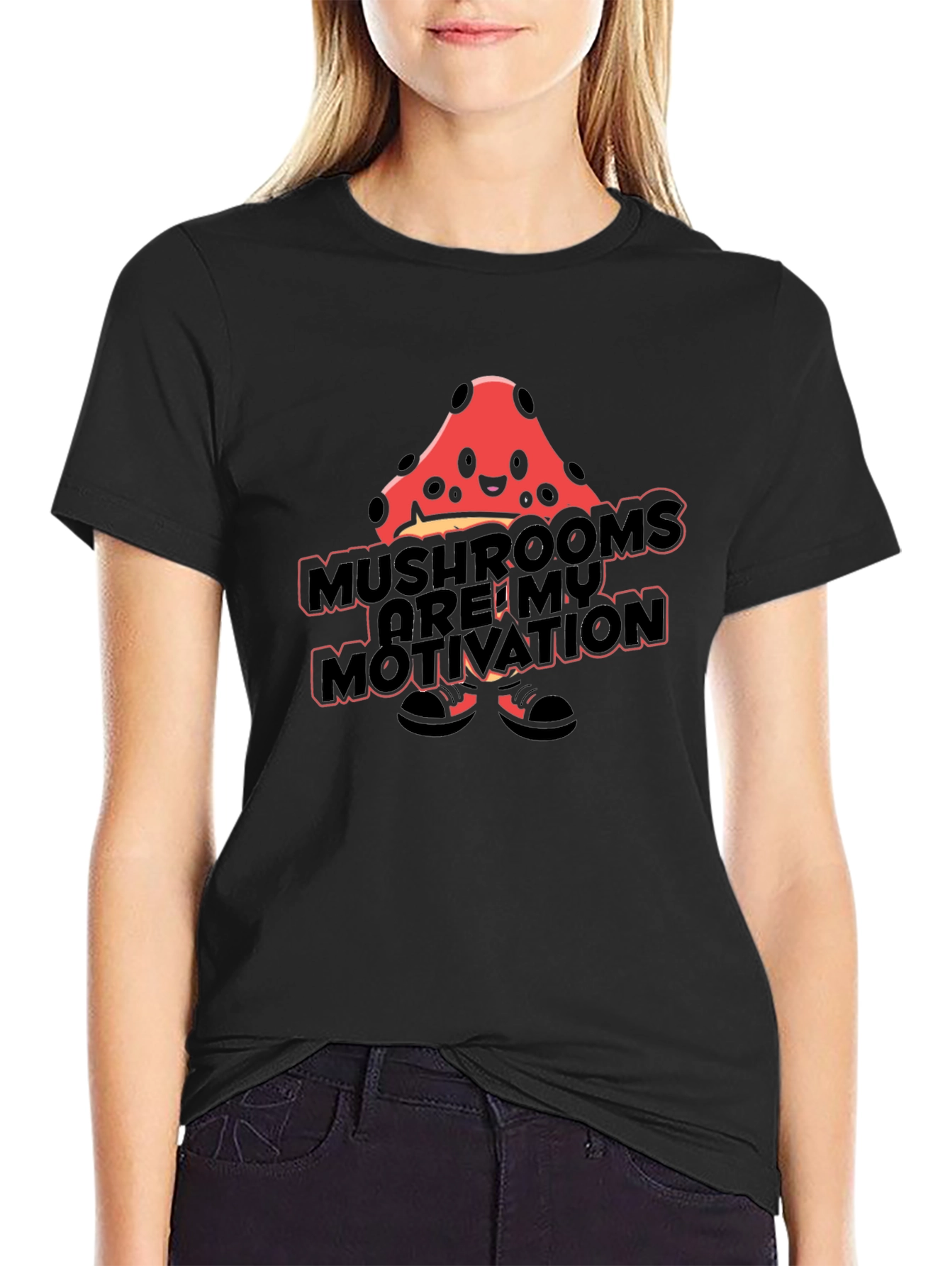 Mushroom Motivation T-Shirt - Funny Novelty Tee