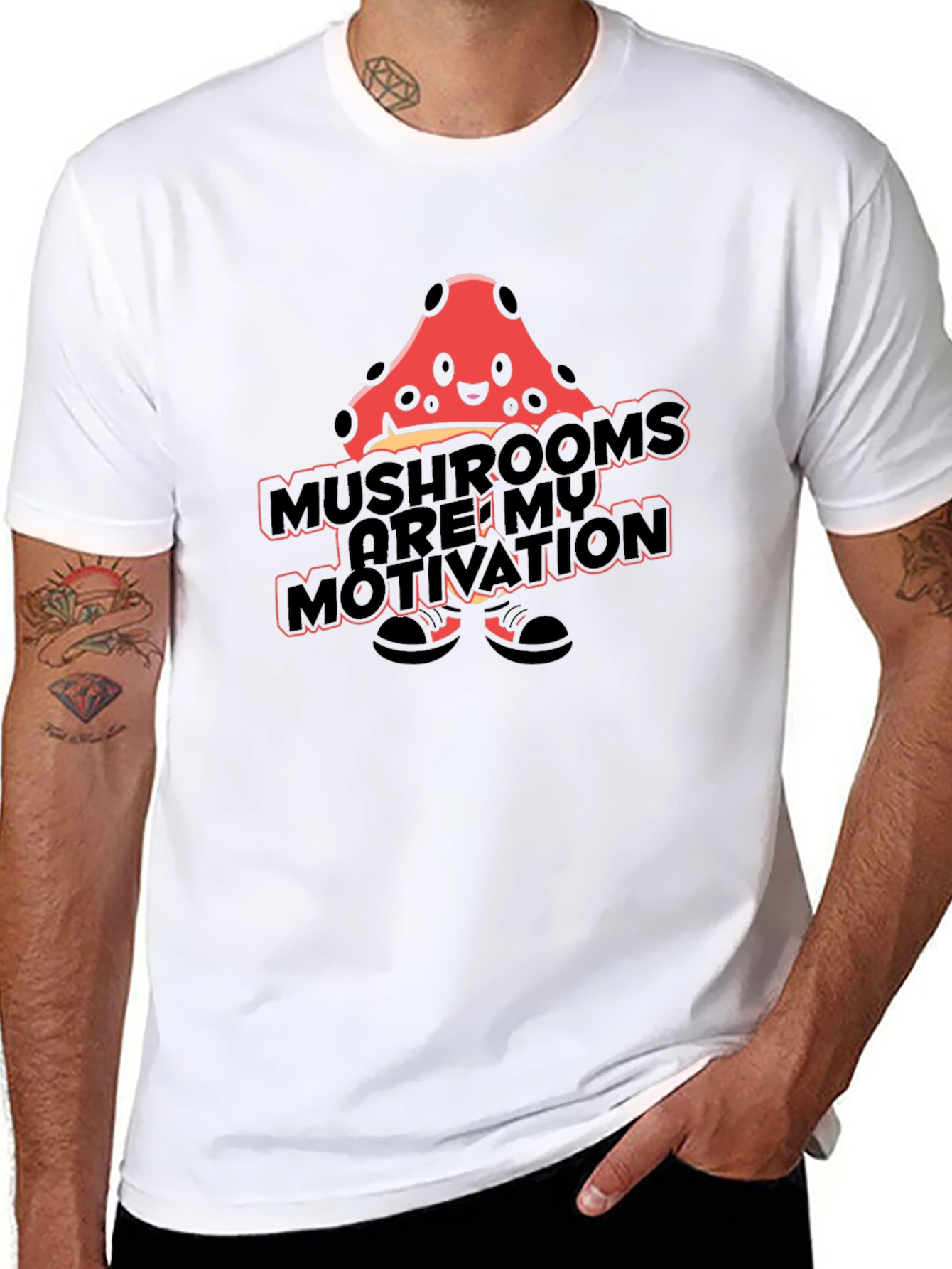 Mushroom Motivation T-Shirt - Funny Novelty Tee
