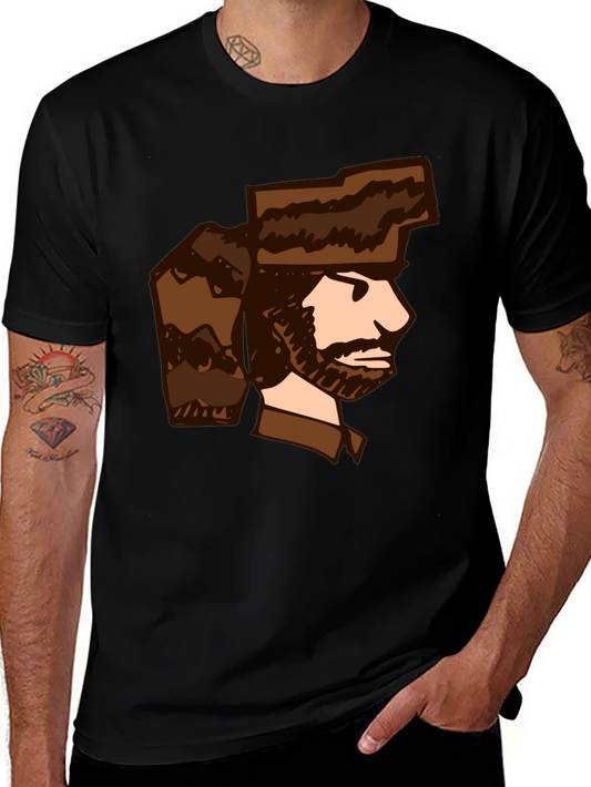 Cartoon Trapper T-Shirt - Unique Graphic Tee