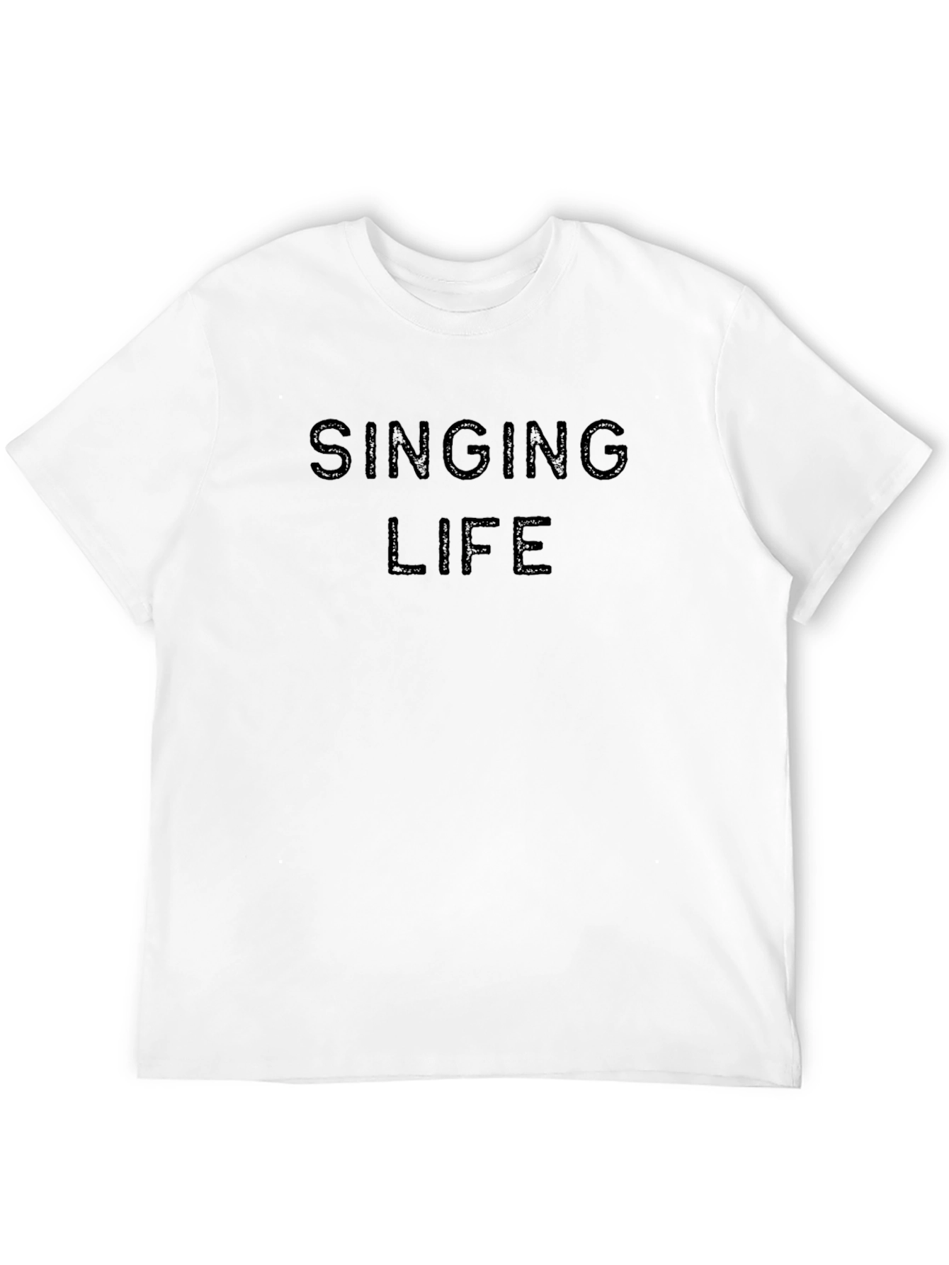 Singing Life Black Graphic Tee - Stylish Comfort