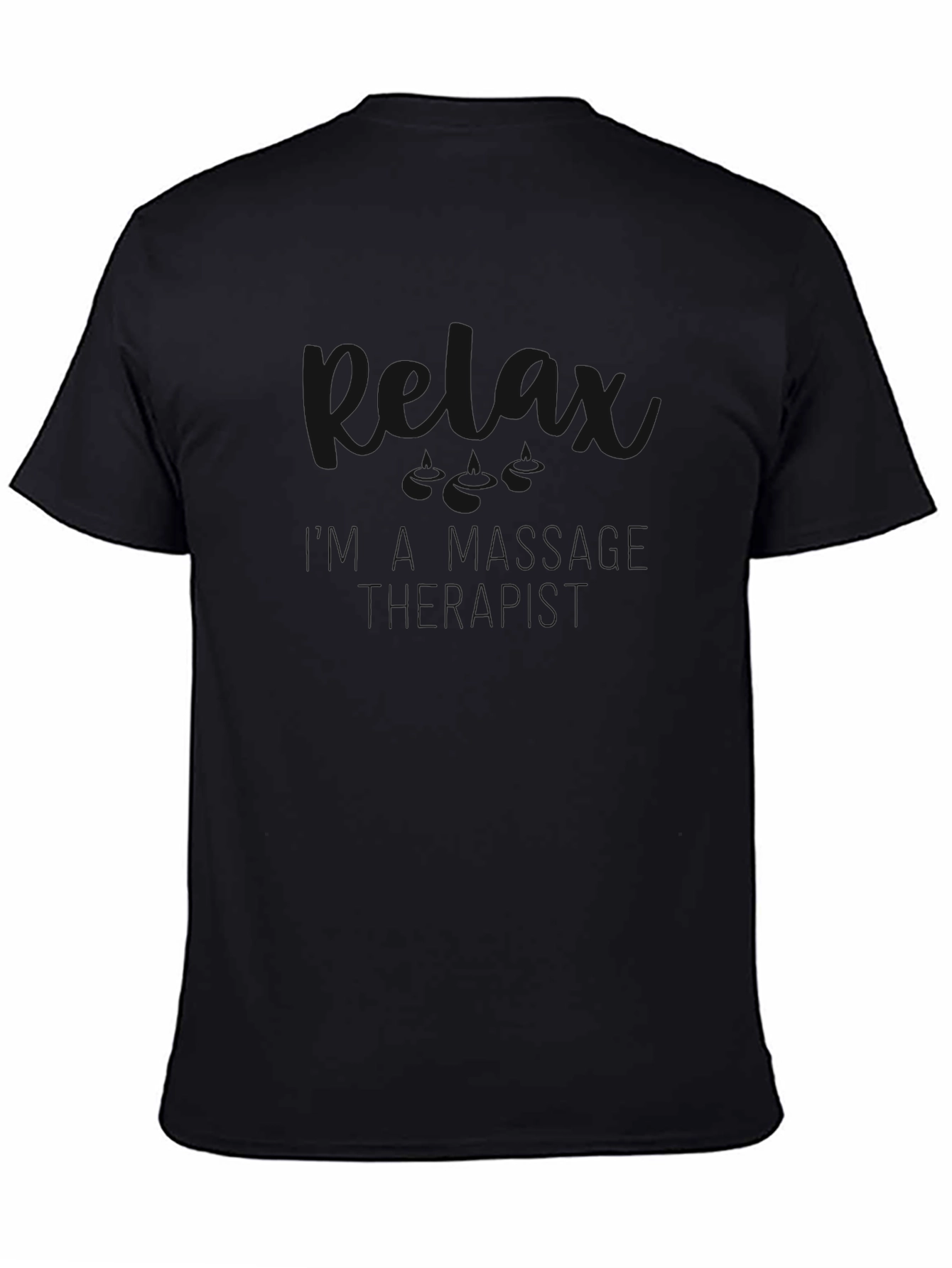 Plain Black Casual T-Shirt