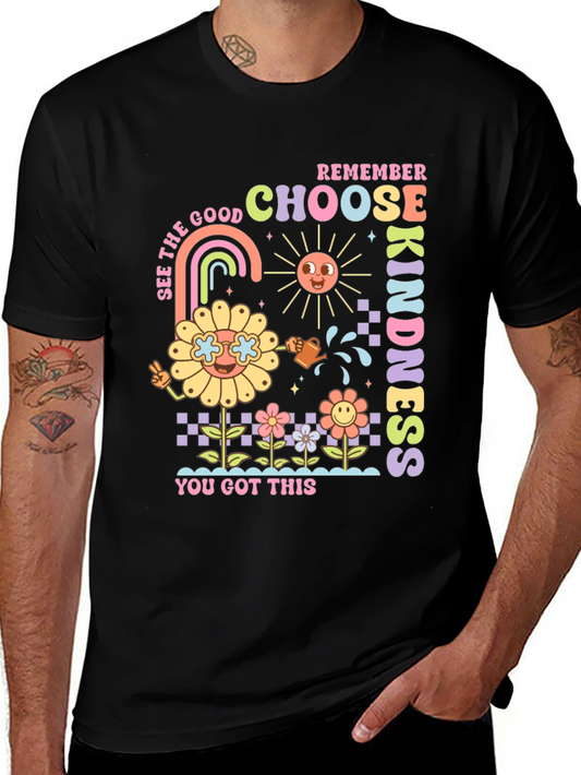 Choose Kindness Graphic Tee - Retro Style