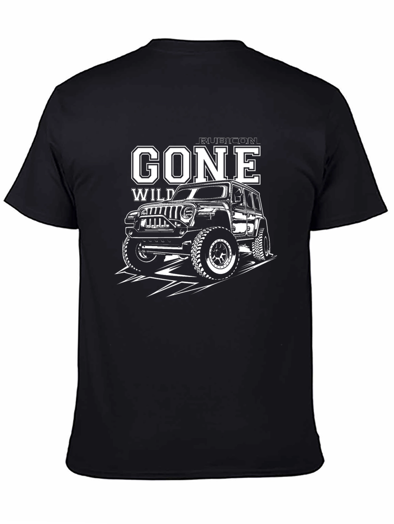 Gone Wild Rubicon Jeep Black Graphic Tee