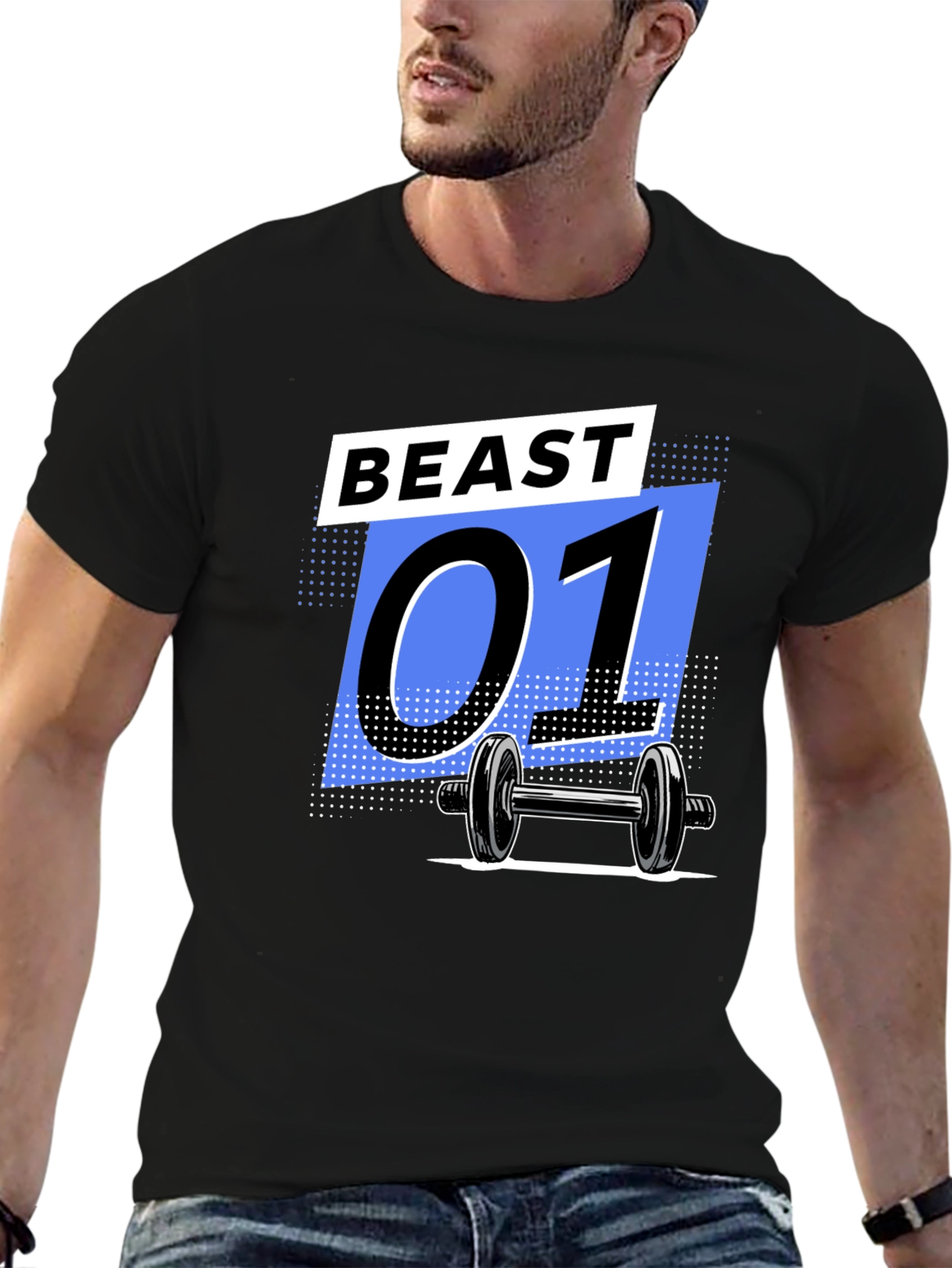 Beast 01 Gym Black T-Shirt